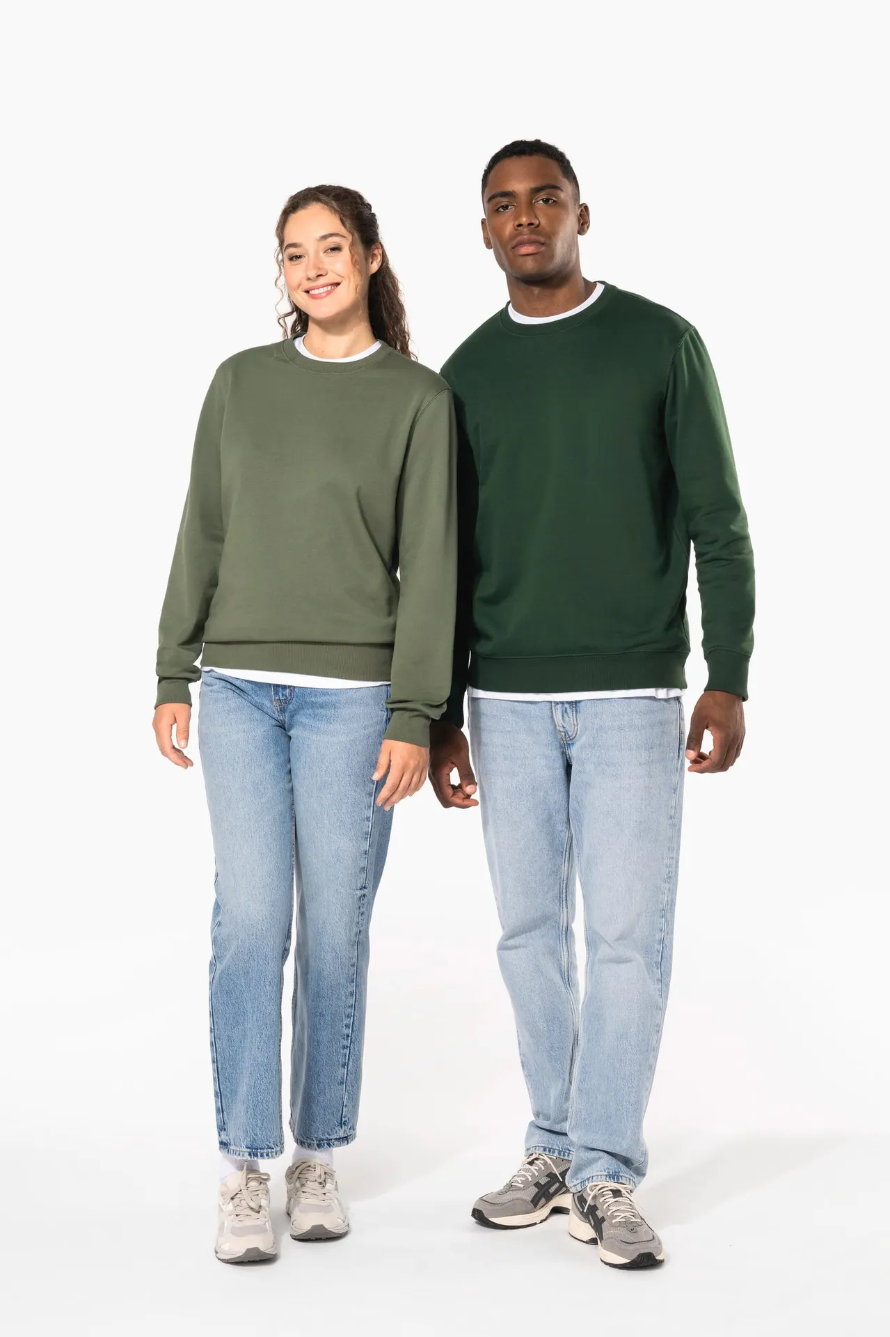 Recyceltes Unisex-Sweatshirt mit Rundhalsausschnitt