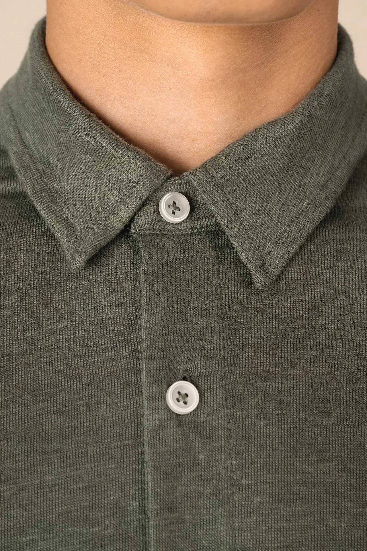 Leinenhemd mit kurzen Ärmeln für Herren