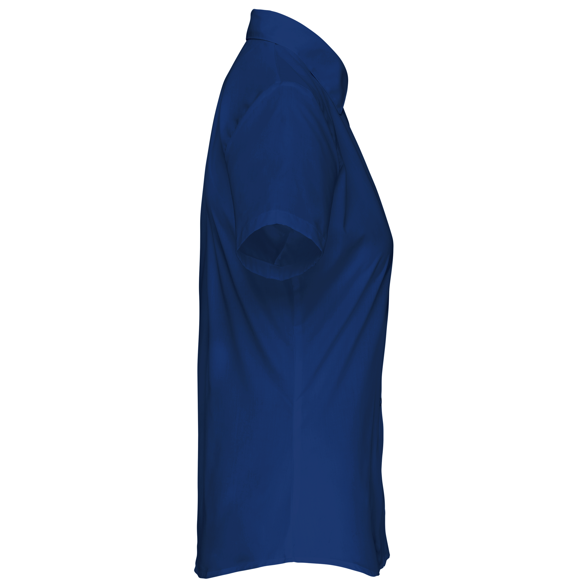 Popeline-Kurzarmhemd Baumwollpolyester pflegeleicht für Damen