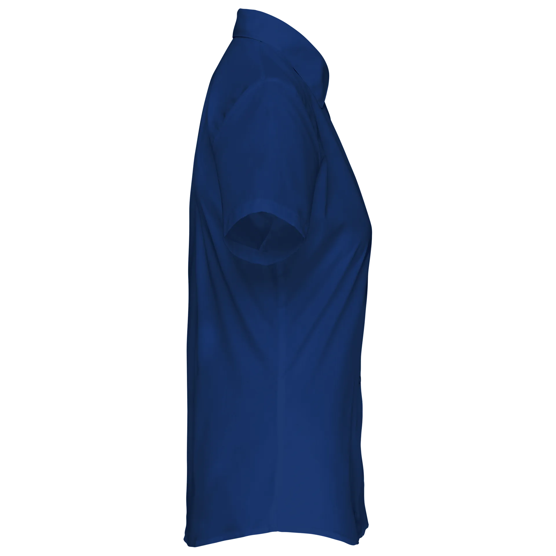 Popeline-Kurzarmhemd Baumwollpolyester pflegeleicht für Damen