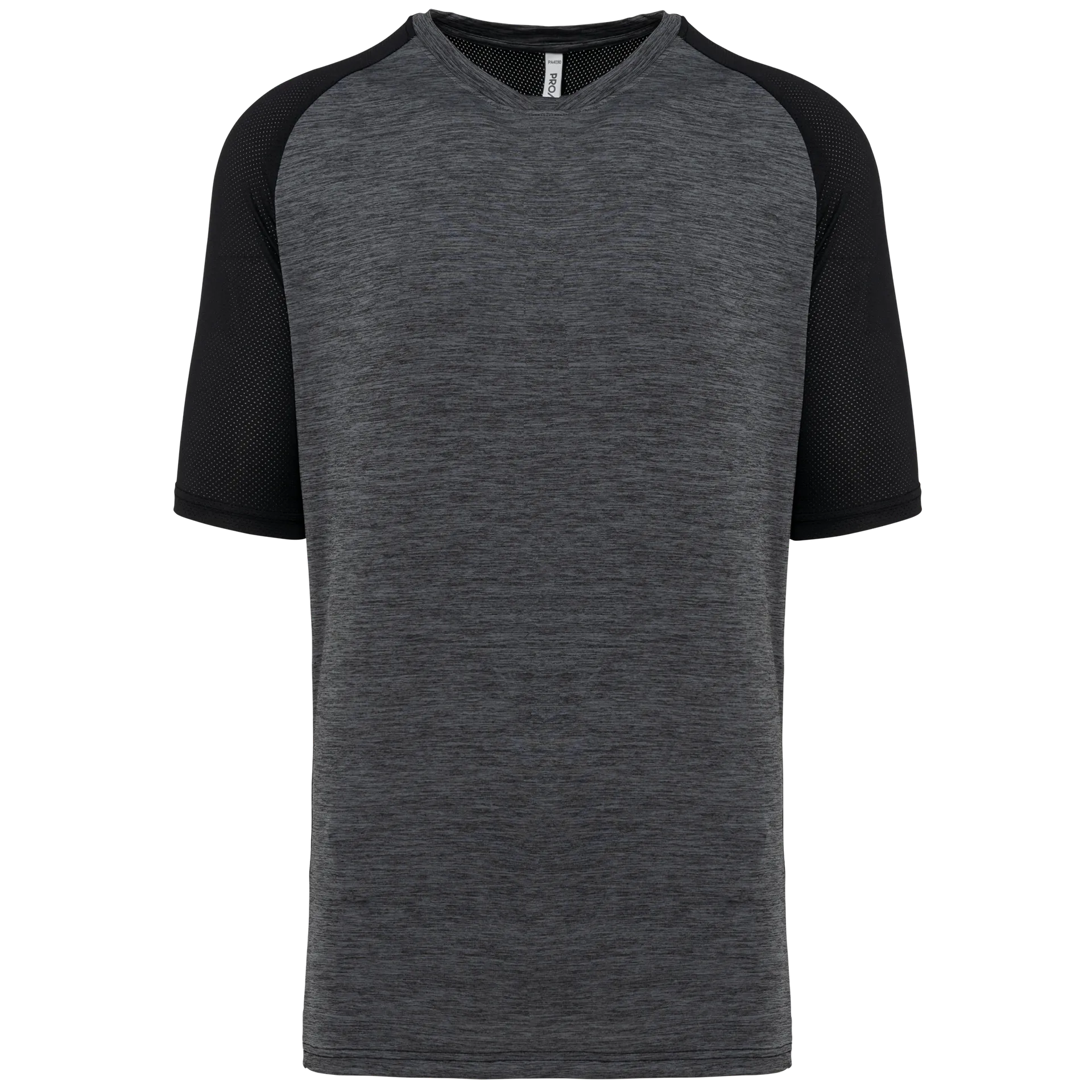 Zweifarbiges Padel Herren-T-Shirt mit Raglanärmeln