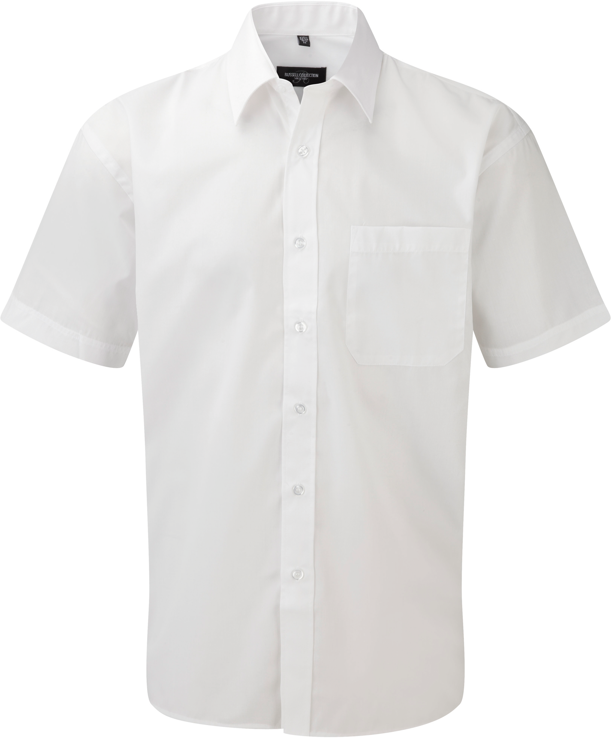 Men's Ss Polycotton Popelinehemd