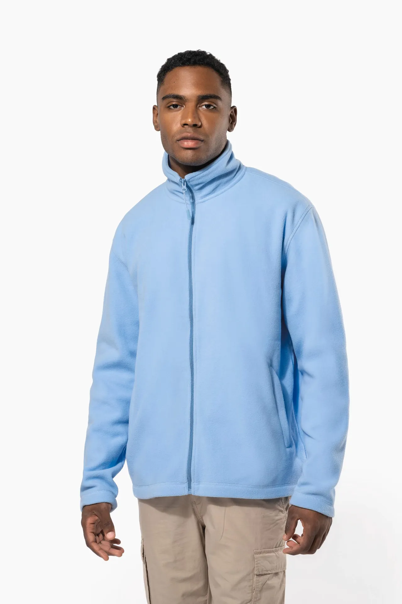 Mikrofleece-Jacke mit Reißverschluss für Herren