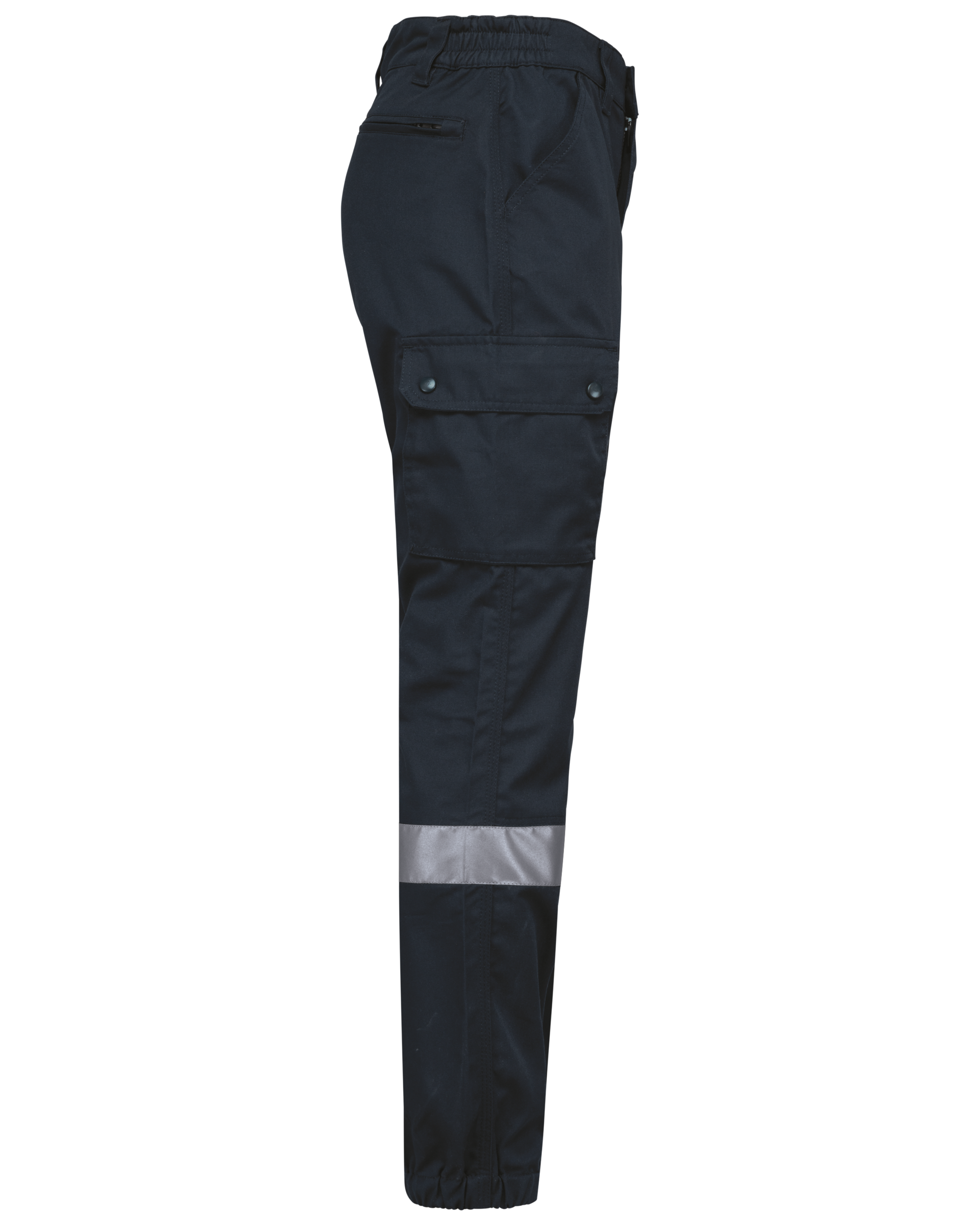 Unisex-Cargo-Hose mit elastischem Saum und reflektierendem Streifen