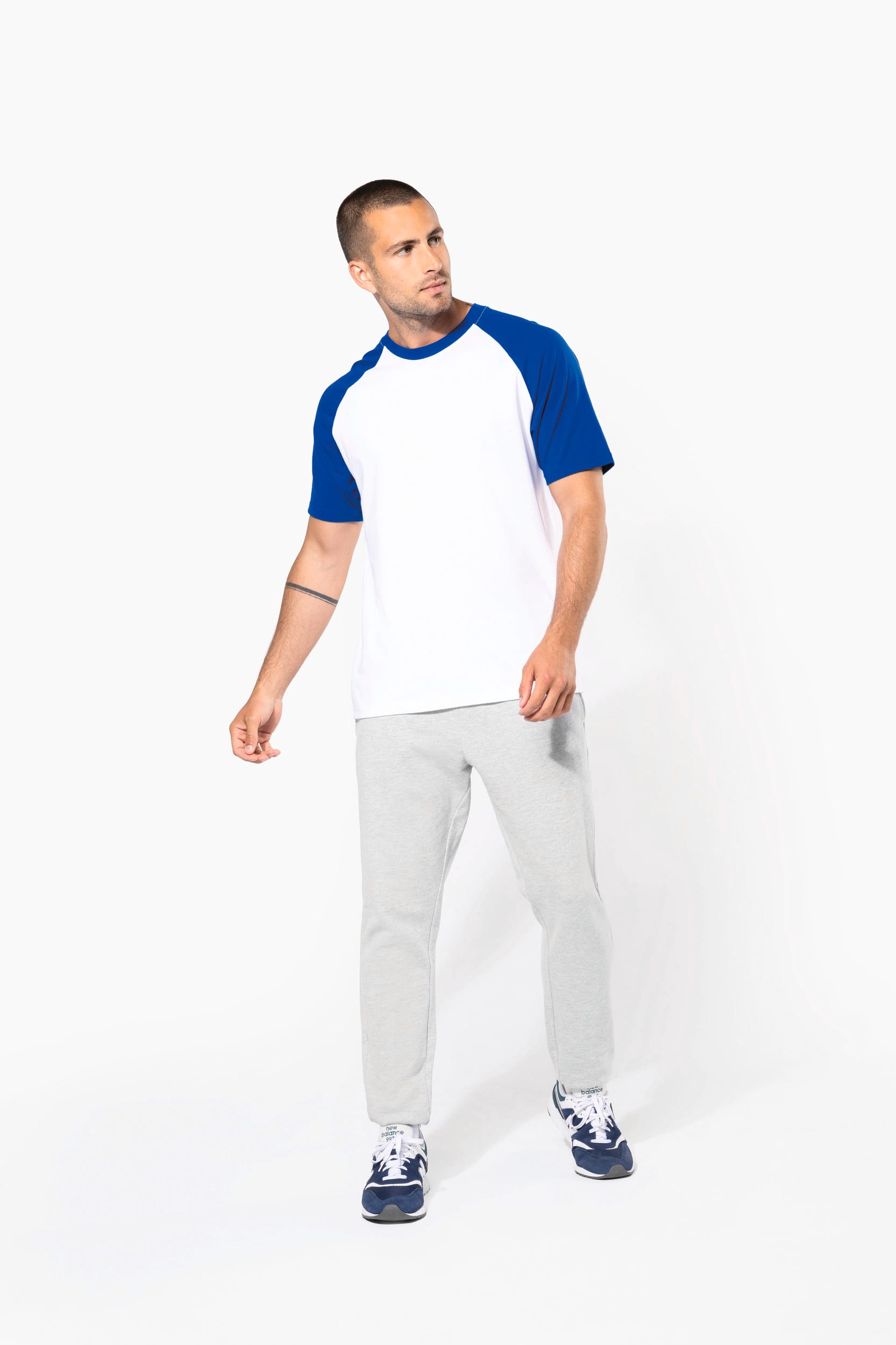 Baseball-Shirt, zweifarbig