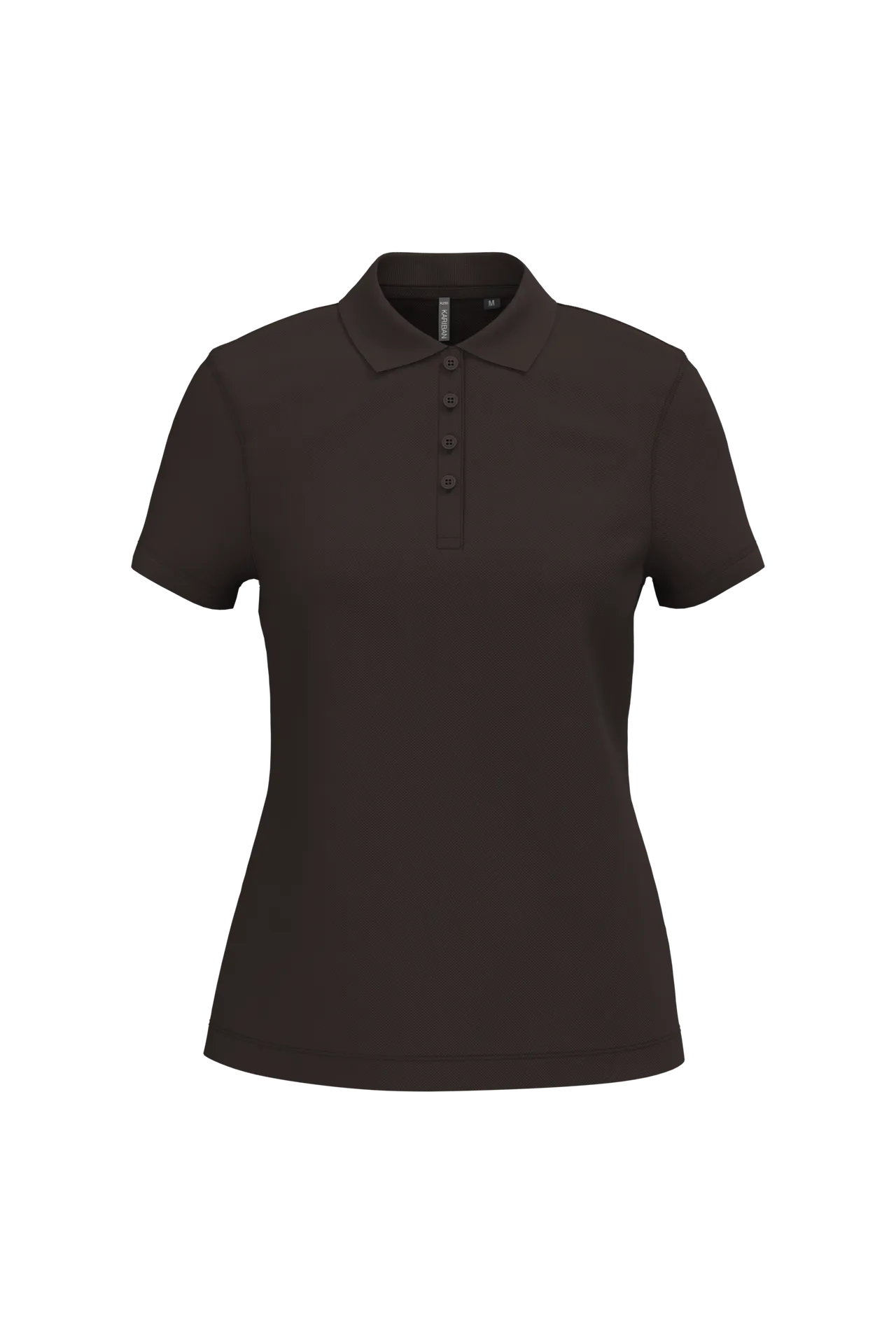 Dammen Kurzam Poloshirt aus Baumwollpiqué