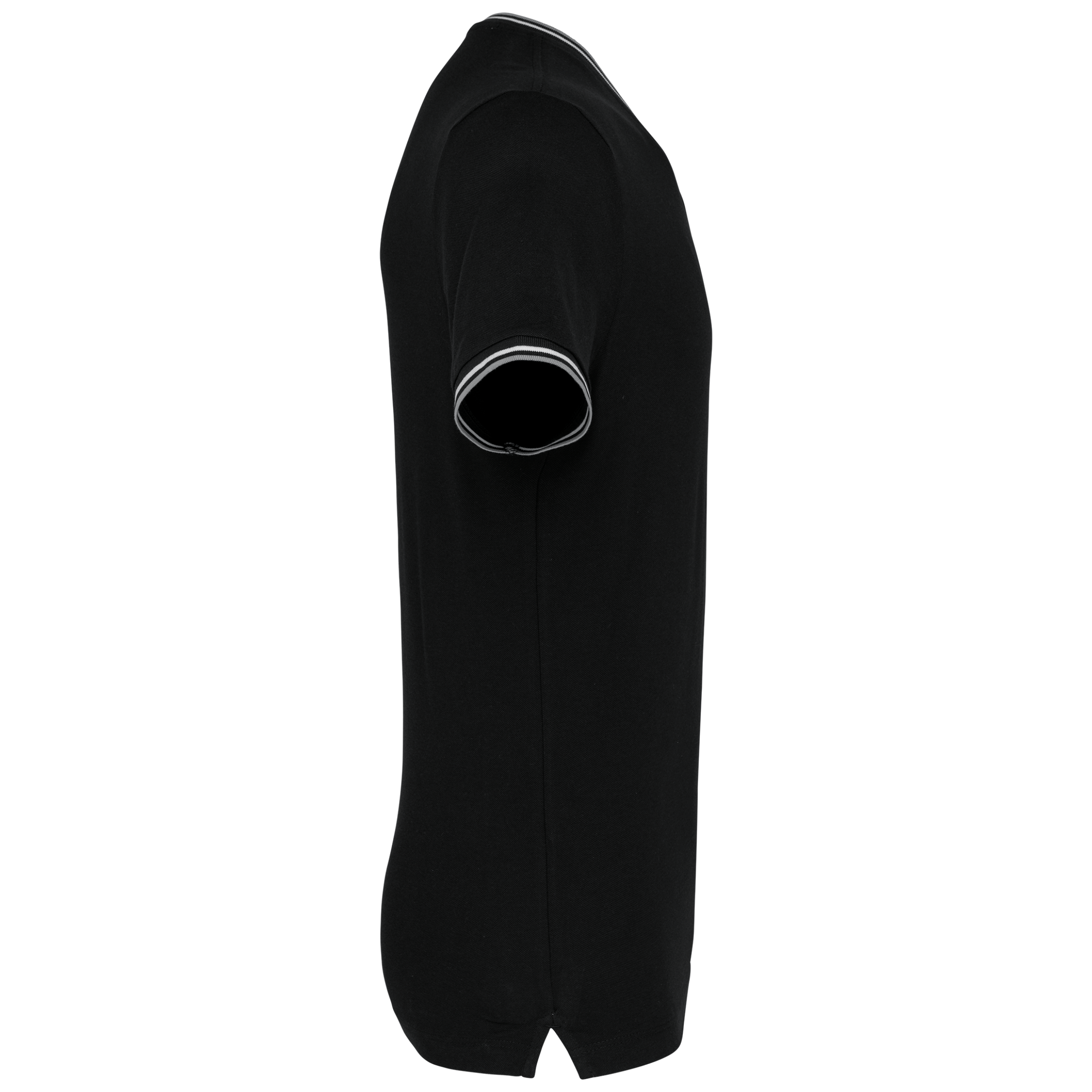 T-Shirt aus Piqué-Trikot mit V-Ausschnitt für Herren