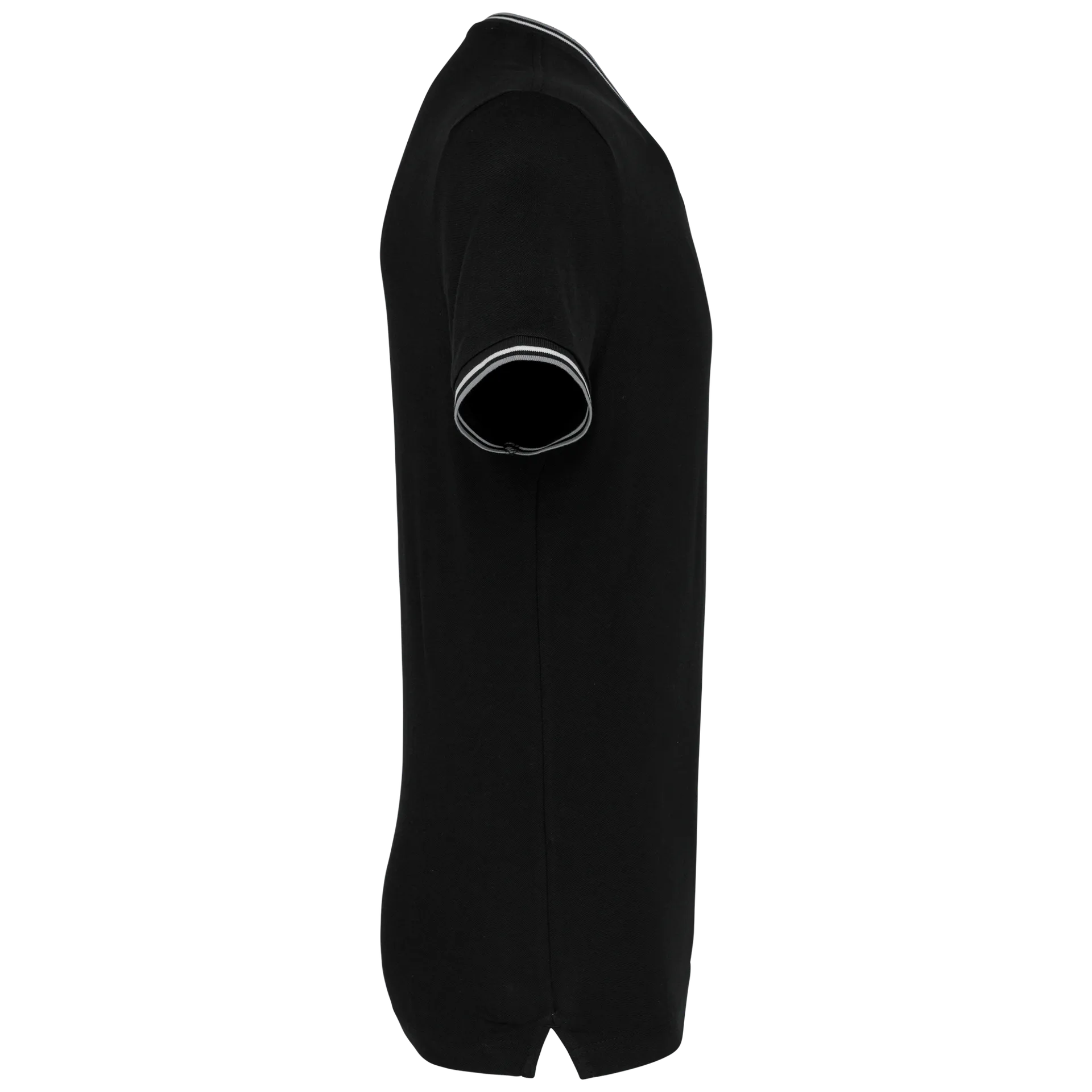 Herren T-Shirt aus Piqué-Trikot mit V-Ausschnitt