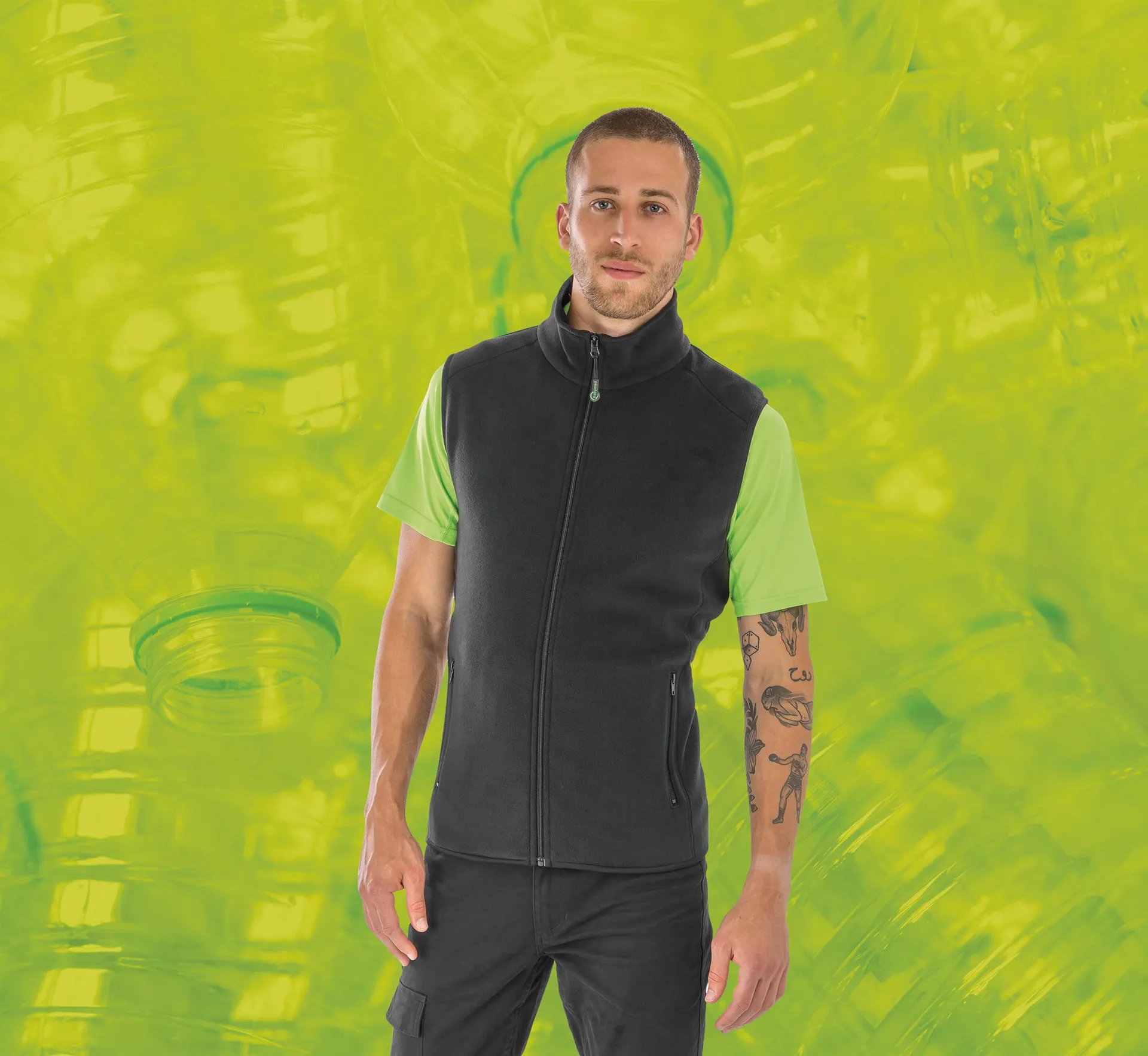 Recycelte Bodywarmer-Weste