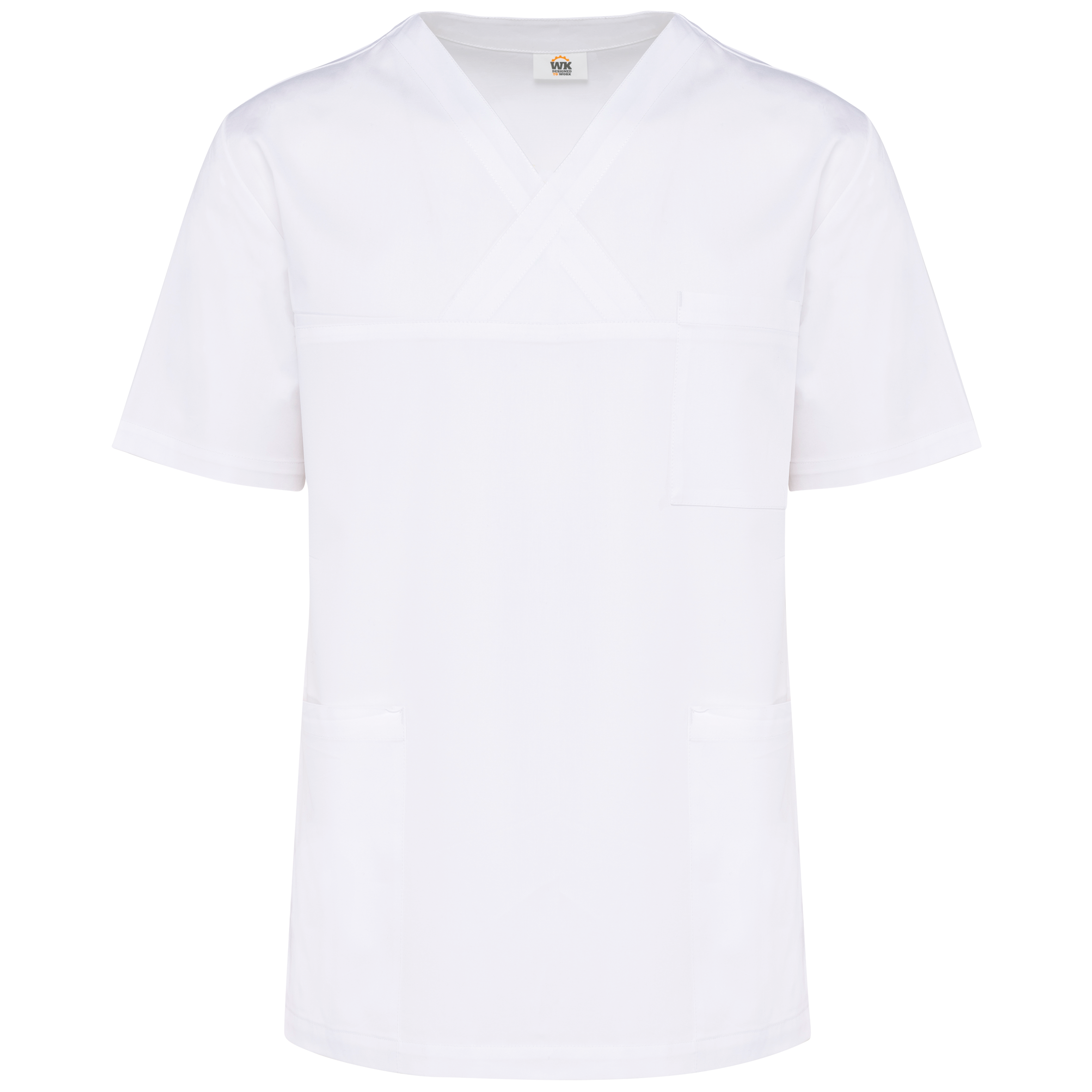 Kurzärmlige Unisex-Tunika aus Baumwolle