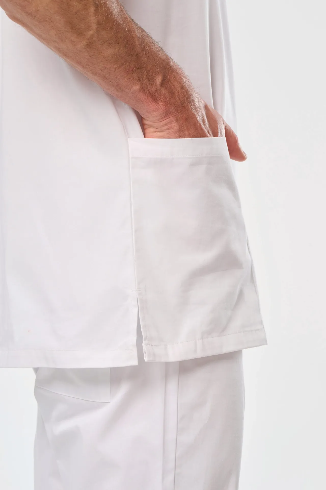 Kurzärmlige Unisex-Tunika aus Baumwolle