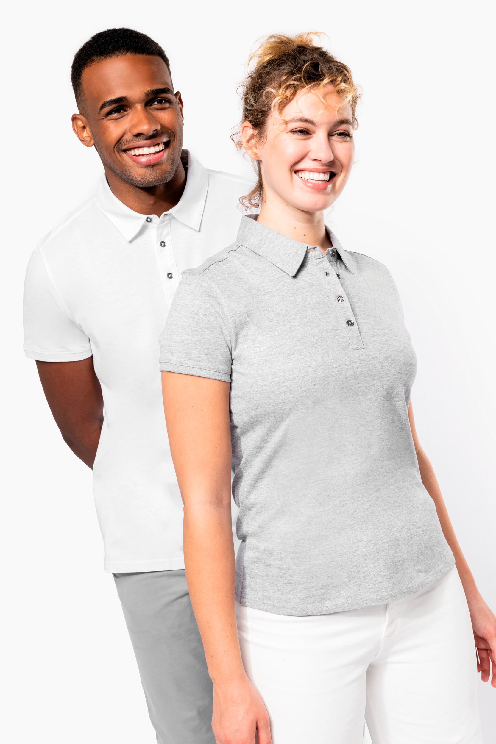 Jersey-Kurzarm-Polohemd für Damen