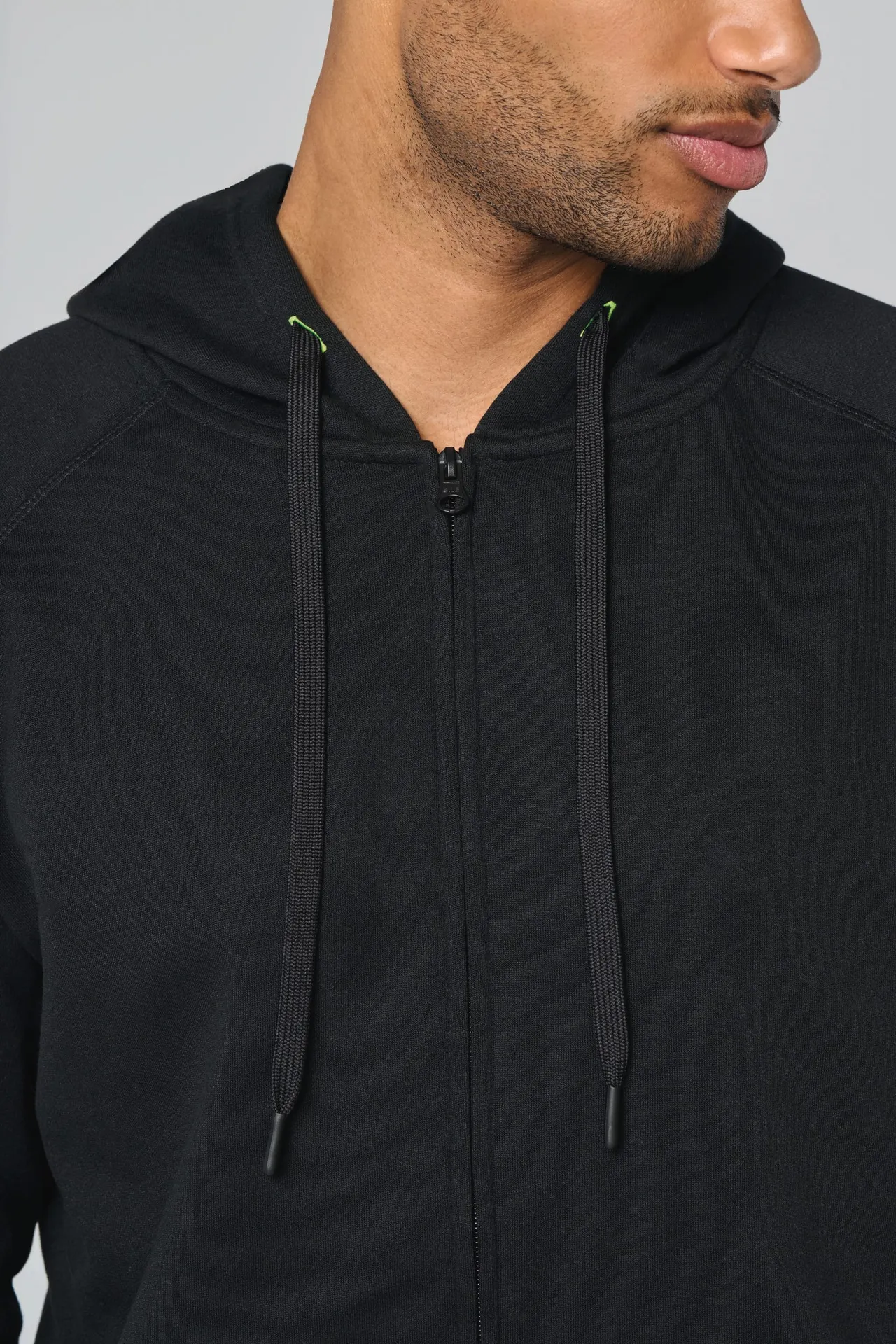 Unisex-kapuzenjacke mit zipper