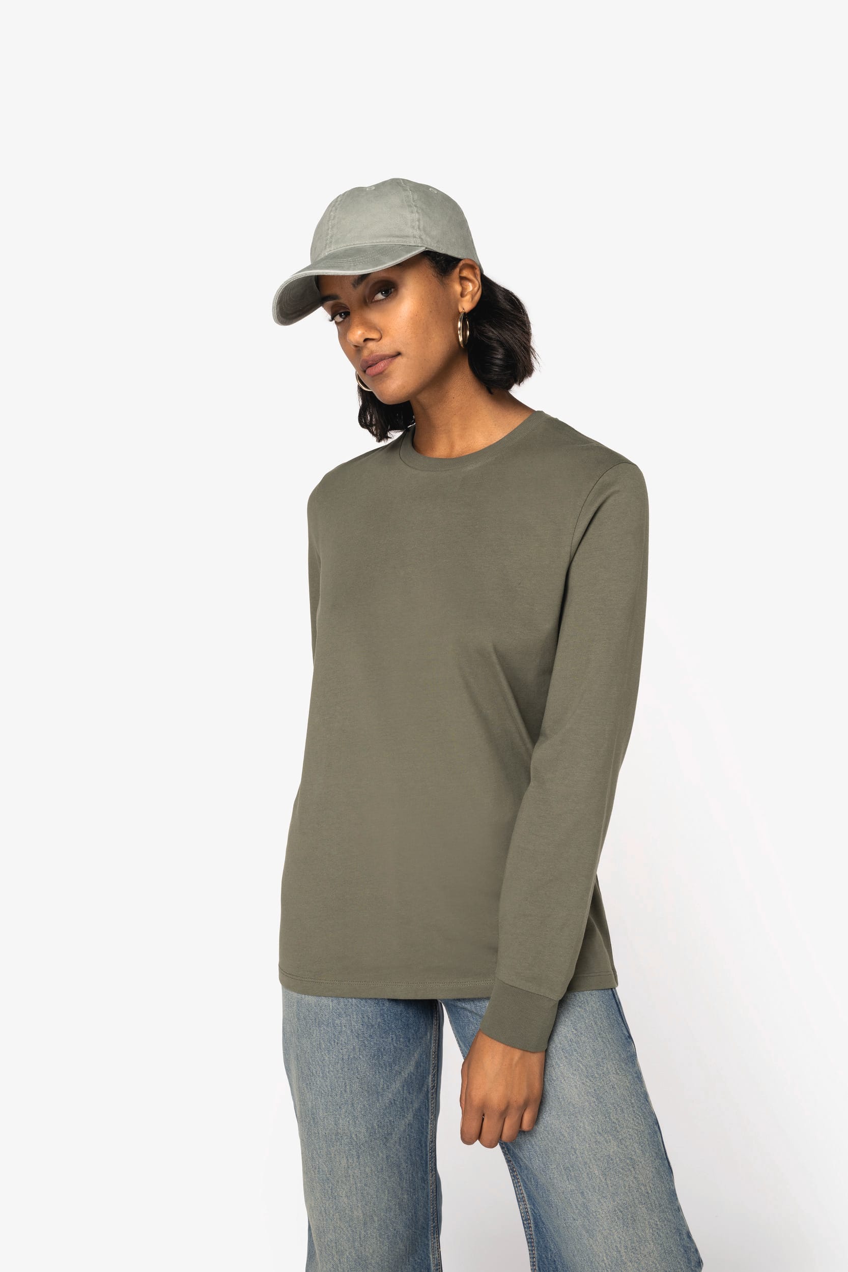 Umweltfreundliches Unisex-T-Shirt mit langen Ärmeln