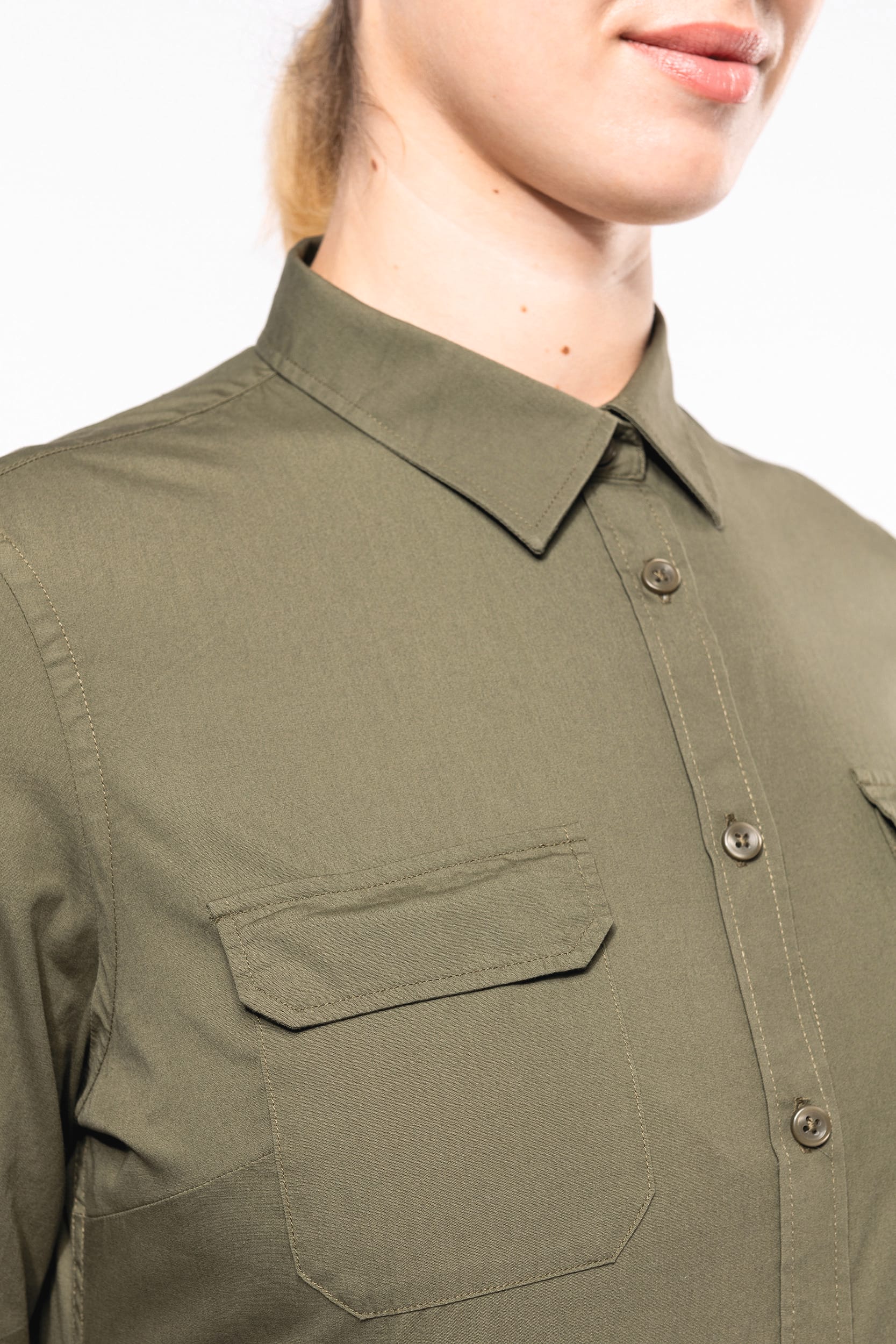 Langarm-Safarihemd für Damen