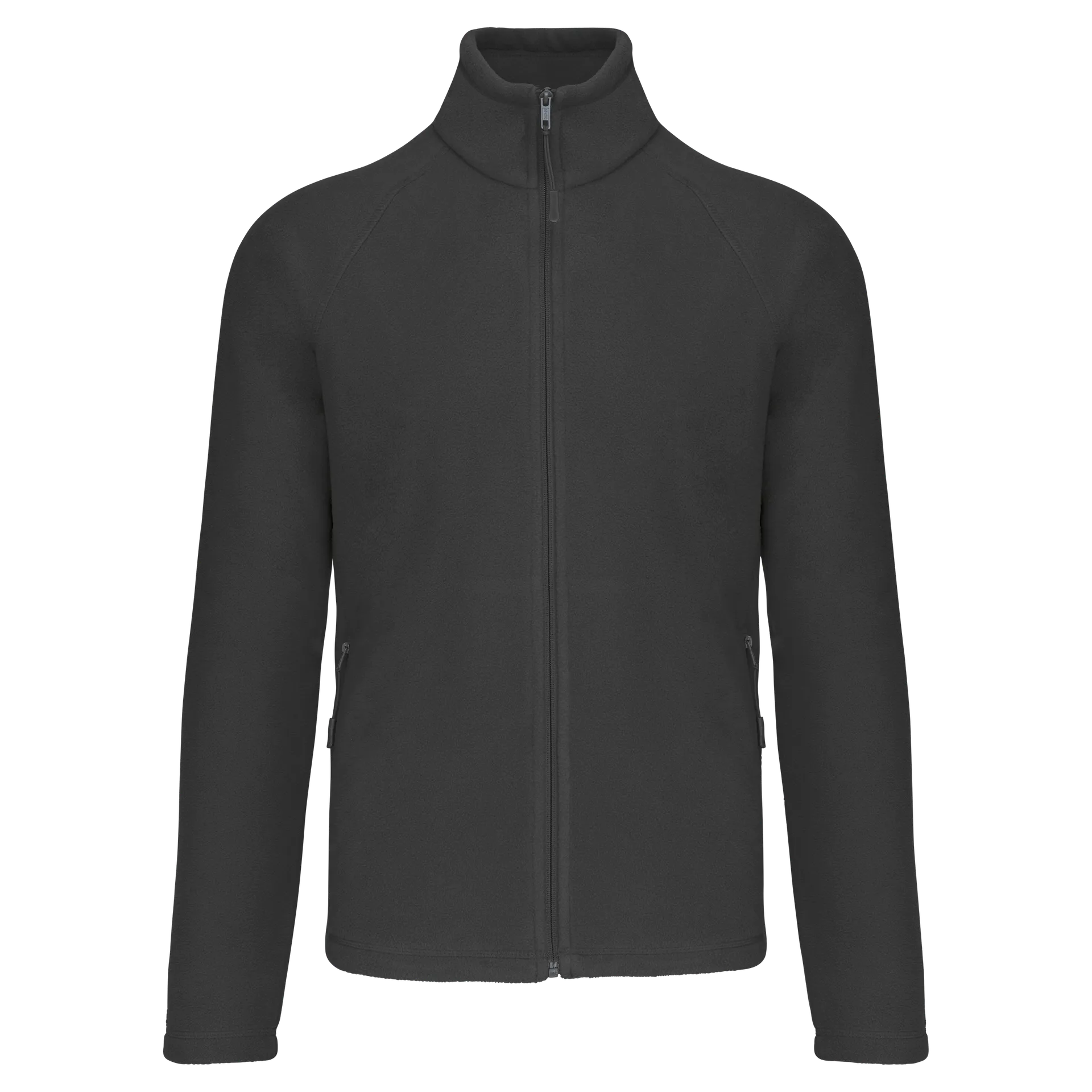 Mikrofleece-Jacke mit Reißverschluss Raglanärmel für Herren