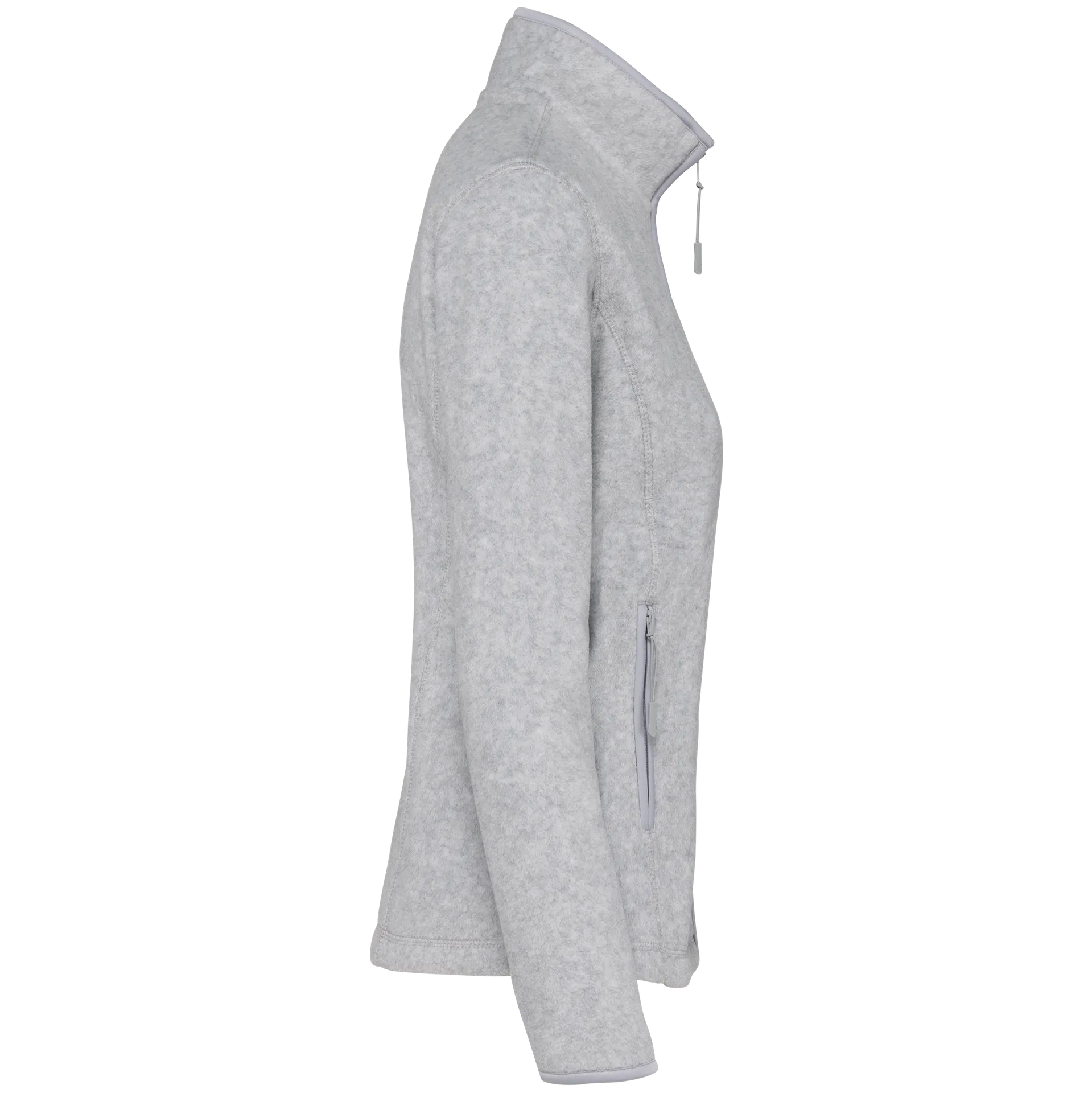 Mikrofleece-Jacke mit Reißverschluss für Damen