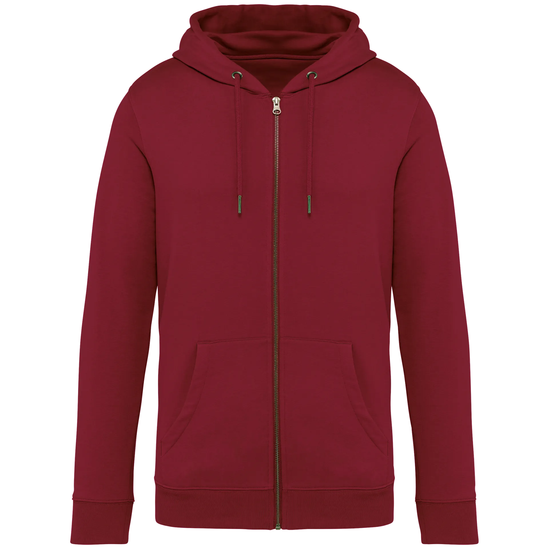 Umweltfreundliches Unisex Kapuzensweatshirt mit Reißverschluss