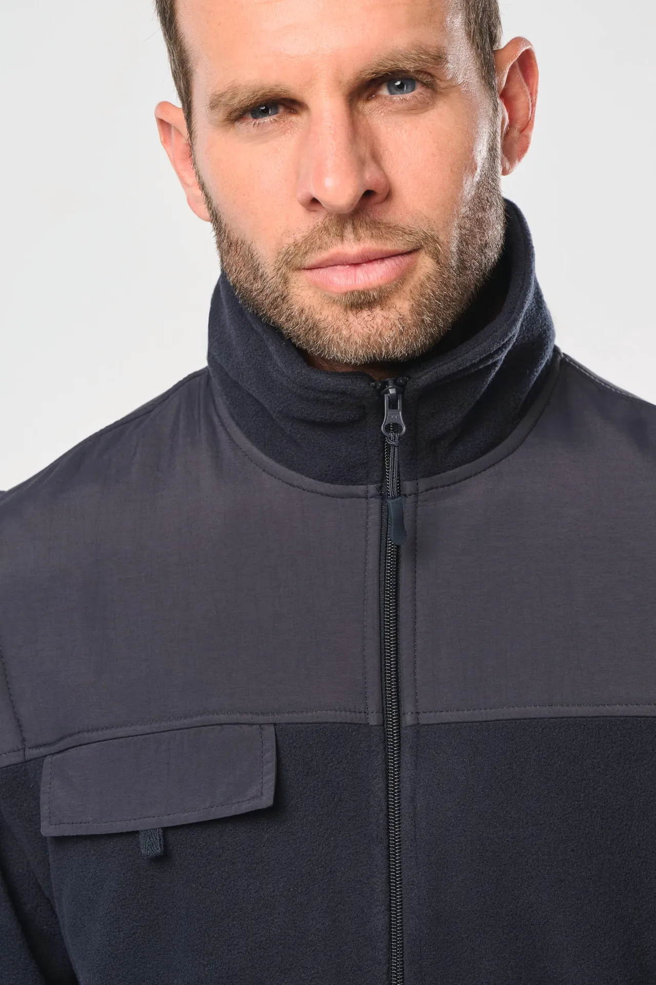 Fleecejacke mit abnehmbaren Ärmeln Herren