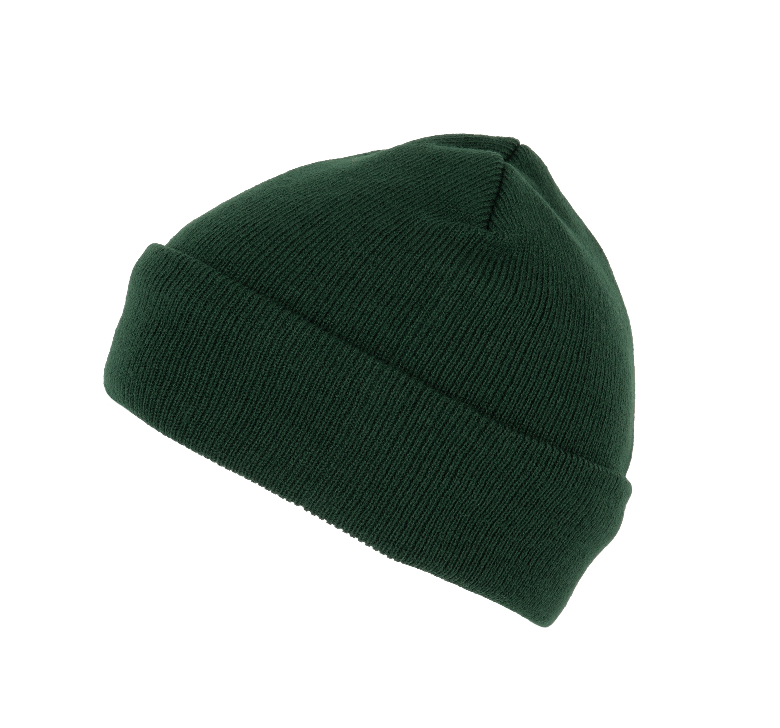 Recycelte Mütze mit Strickumschlag