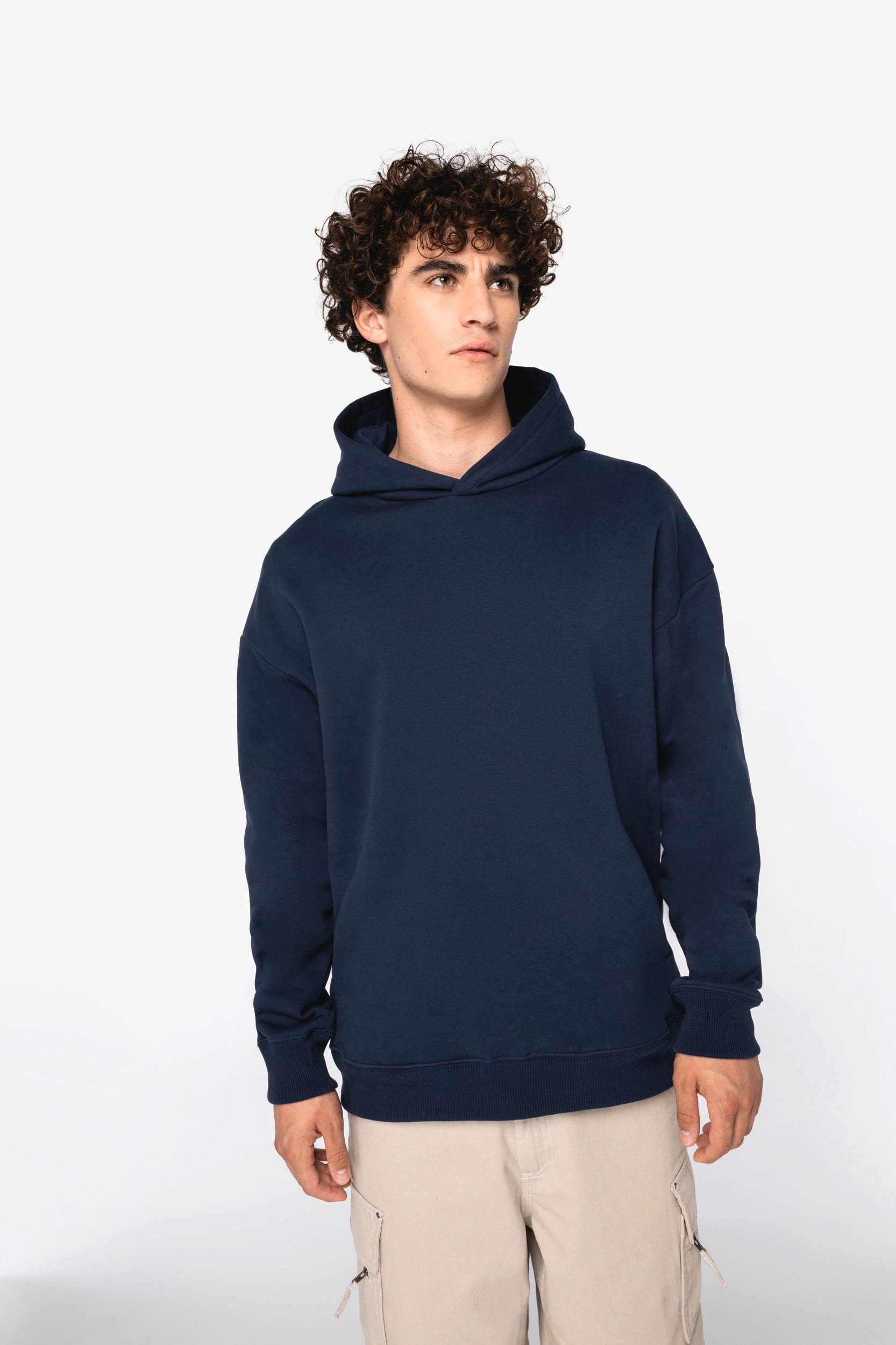 Umweltfreundliches Oversize Unisex-Kapuzensweatshirt