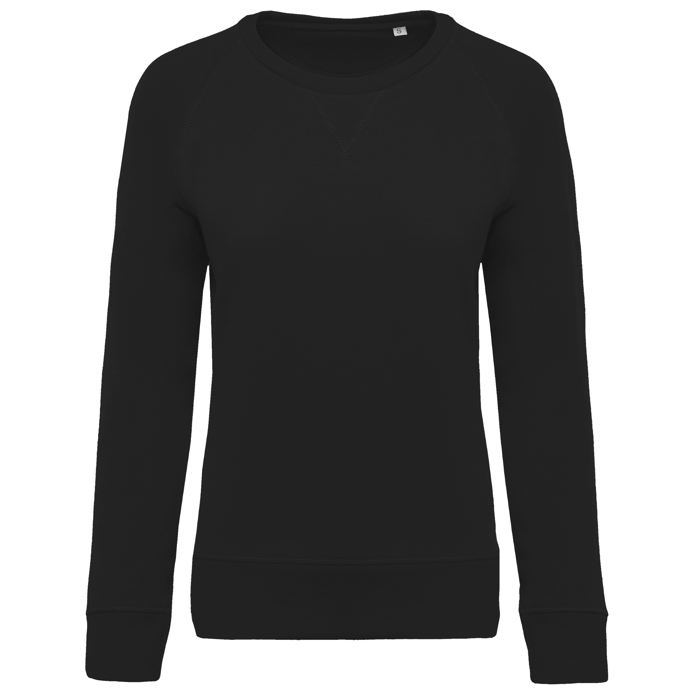 Damen Sweatshirt BIO-BAUMWOLLE Rundhalsausschnitt Raglanärmel