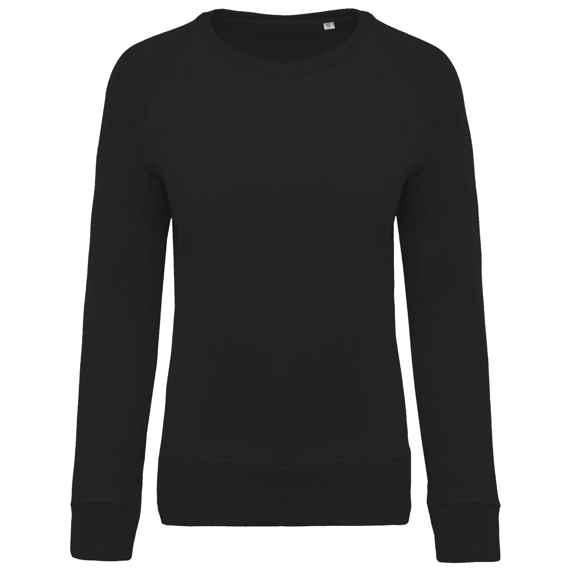 Damen Sweatshirt BIO-BAUMWOLLE Rundhalsausschnitt Raglanärmel