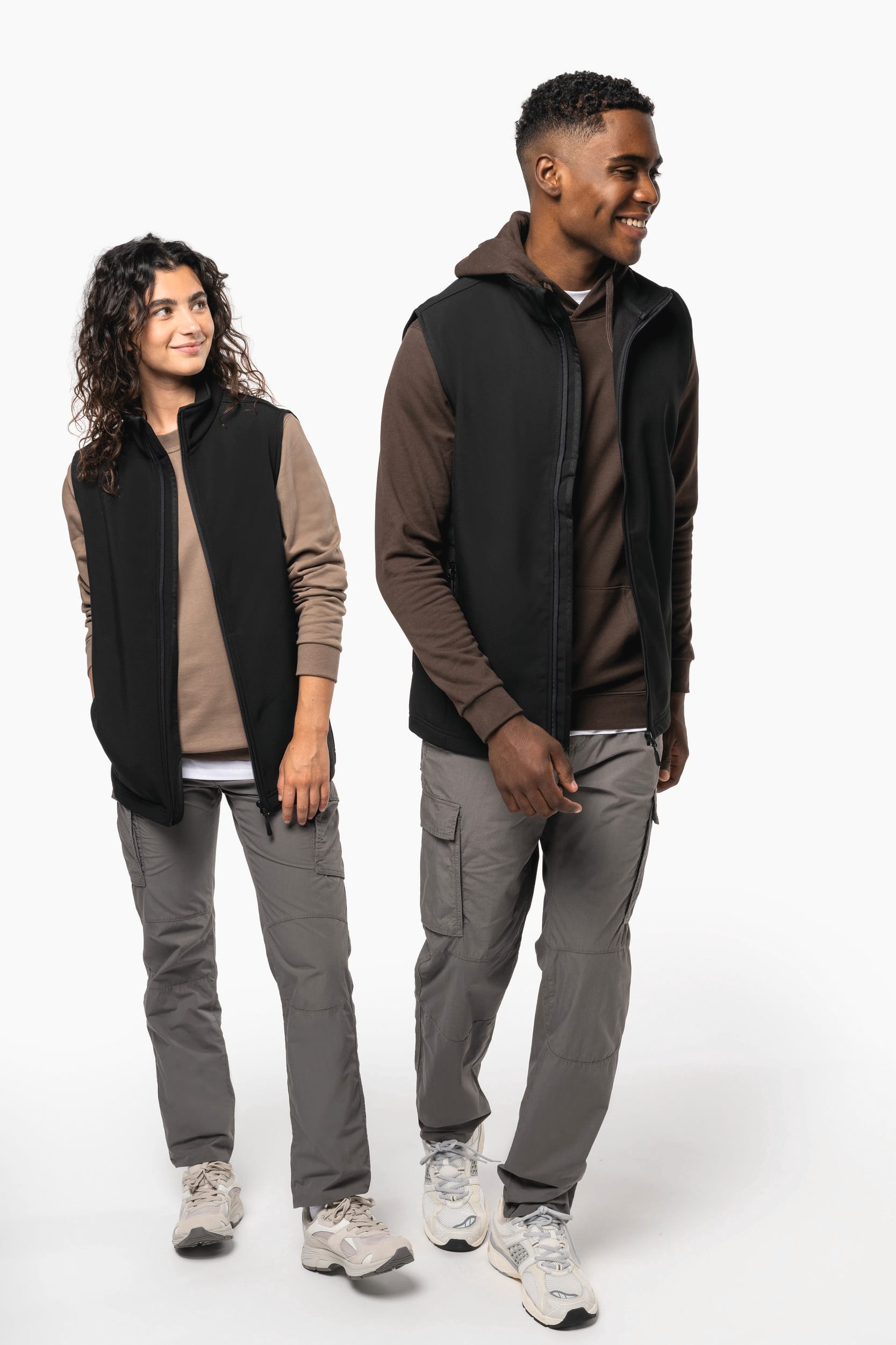 Zweilagiger, umweltfreundlicher Unisex-Softshell-Bodywärmer