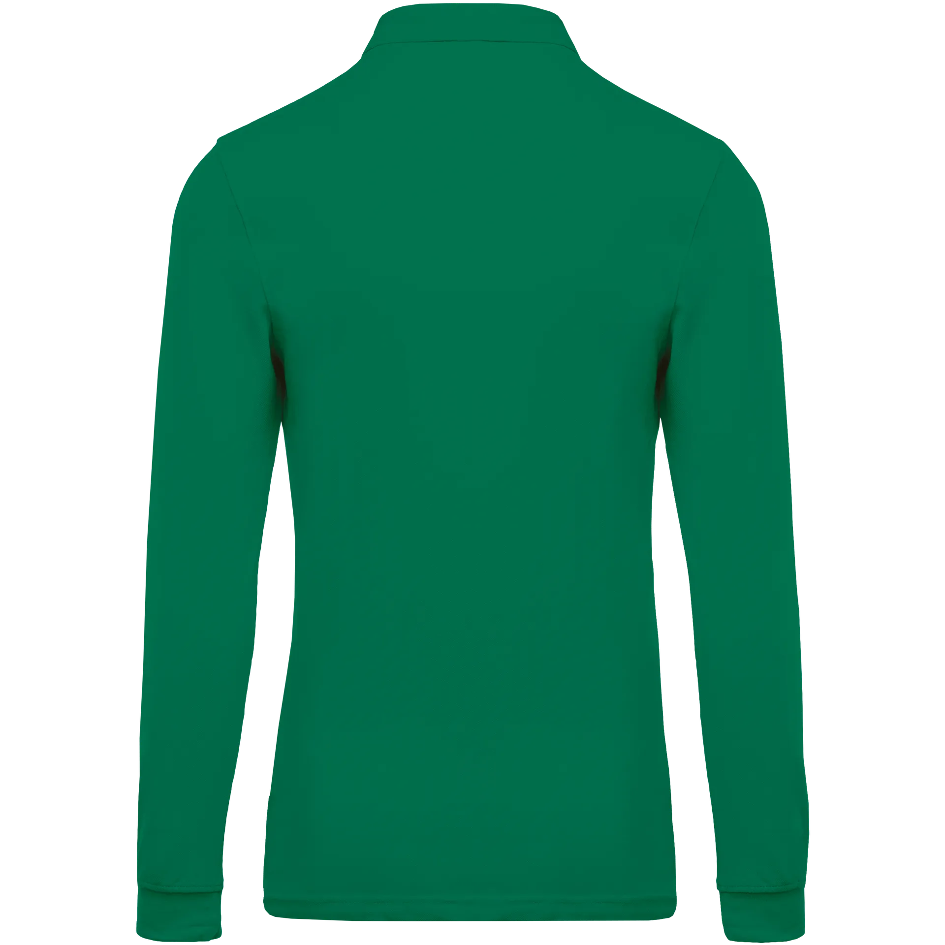 Herren Langarm-Polohemd. Baumwollpiqué