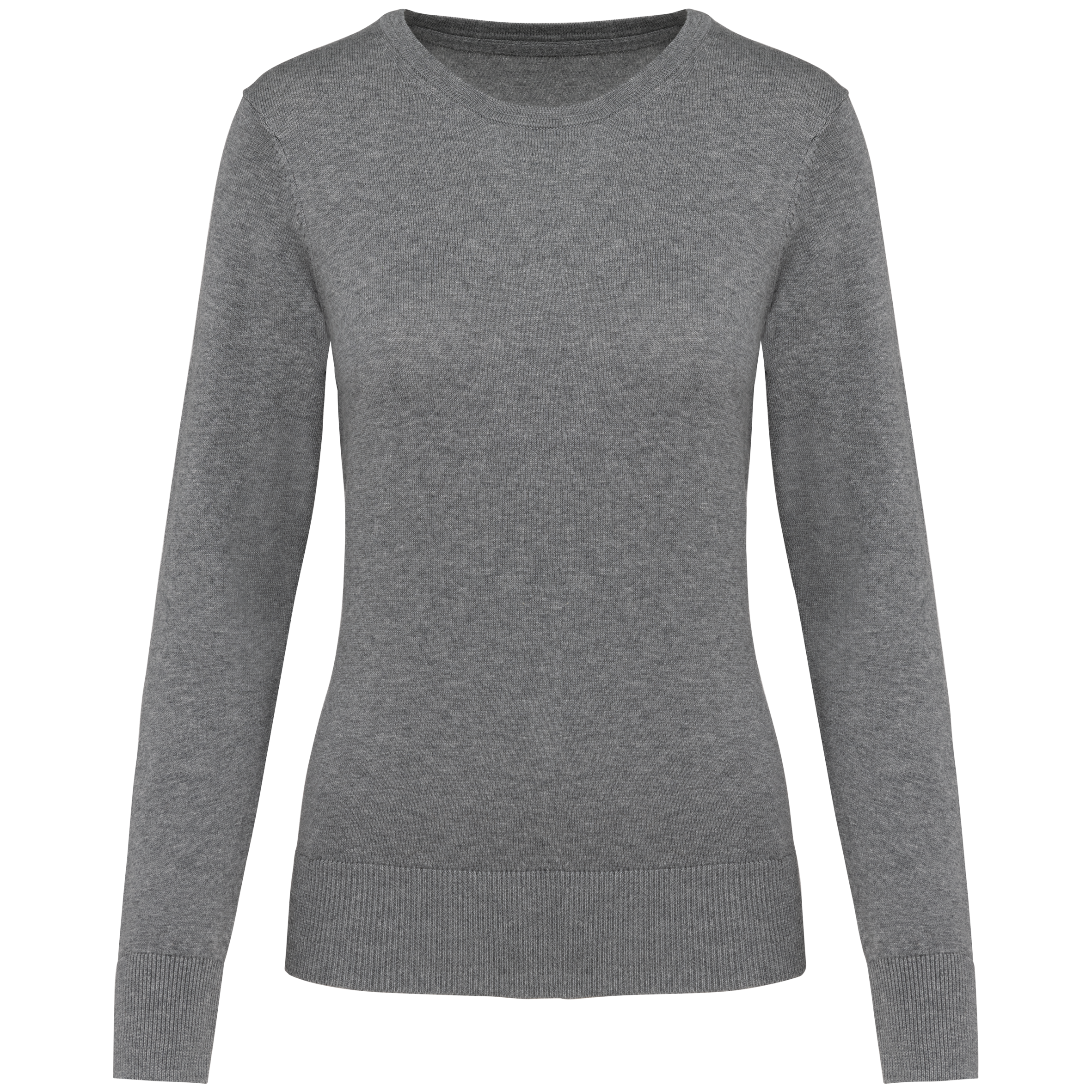 Supima®-Damenpullover mit Rundhalsausschnitt