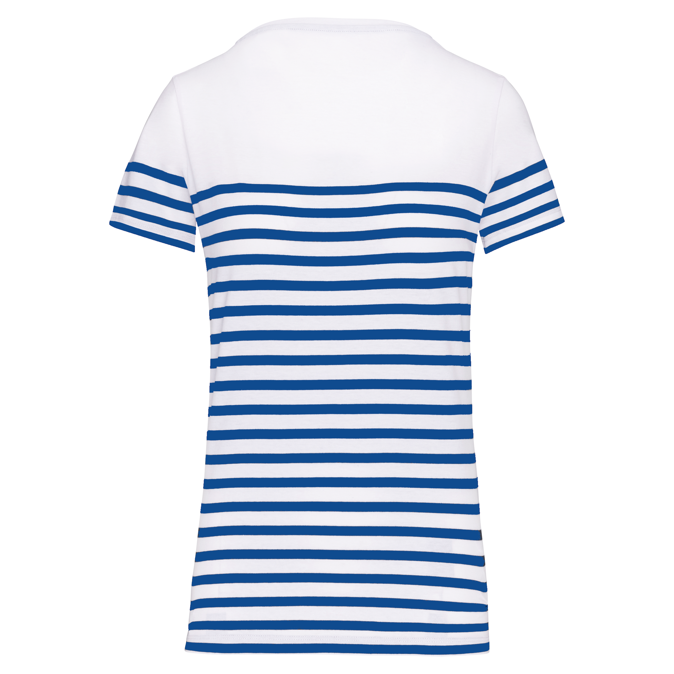 T-Shirt im Marine-Stil mit Rundhalsausschnitt Bio Damen