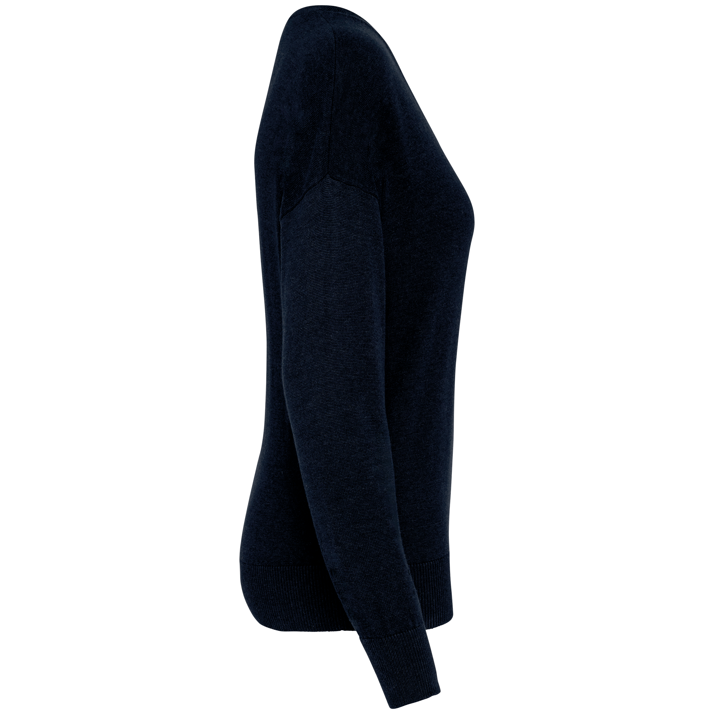 Umweltfreundlicher Damenpullover mit V-Ausschnitt aus Lyocell Umweltfreundlicher Damenpullover mit V-Ausschnitt aus Lyocell