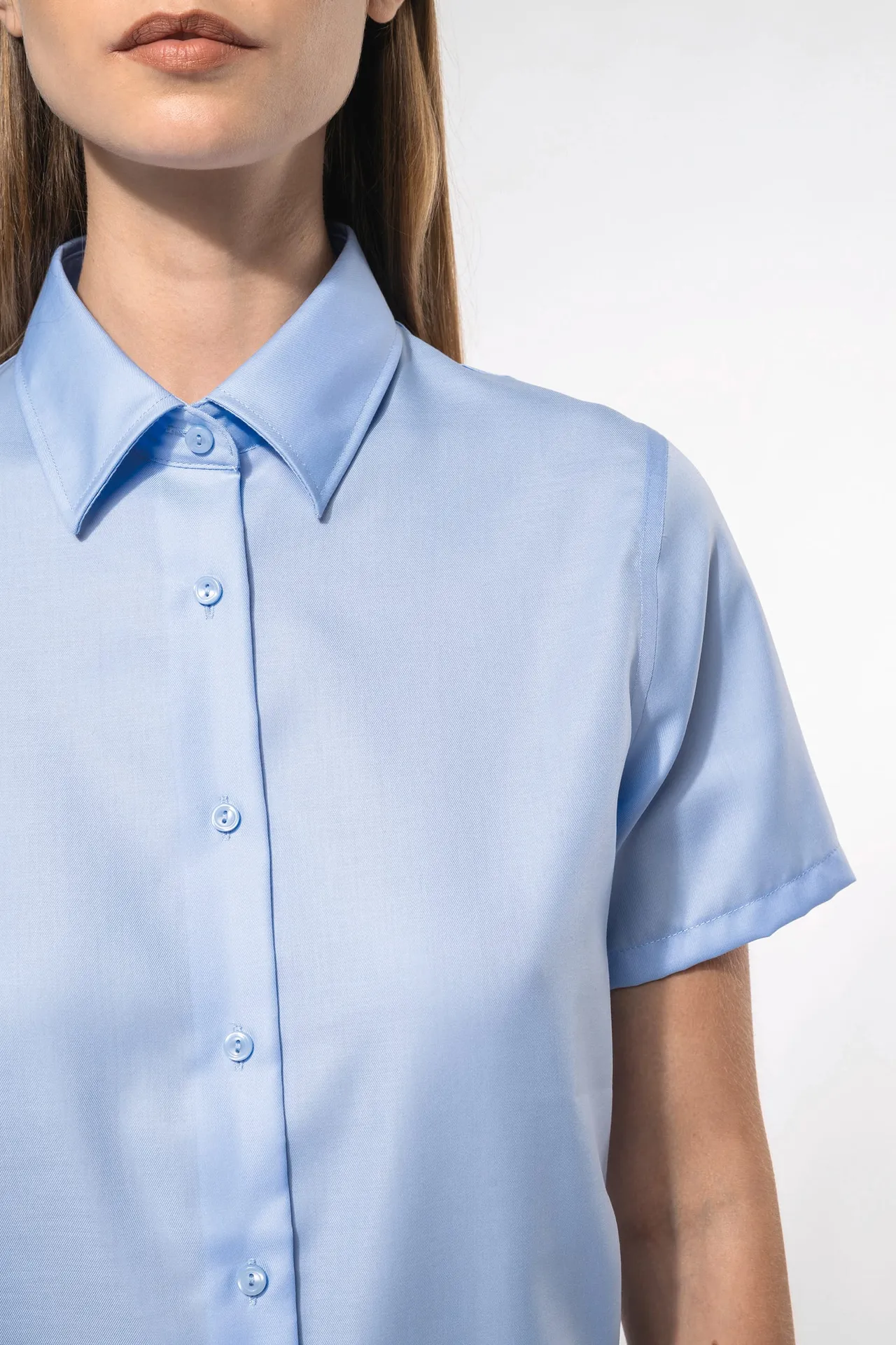 Damen Kurzarmbluse Bügelfrei