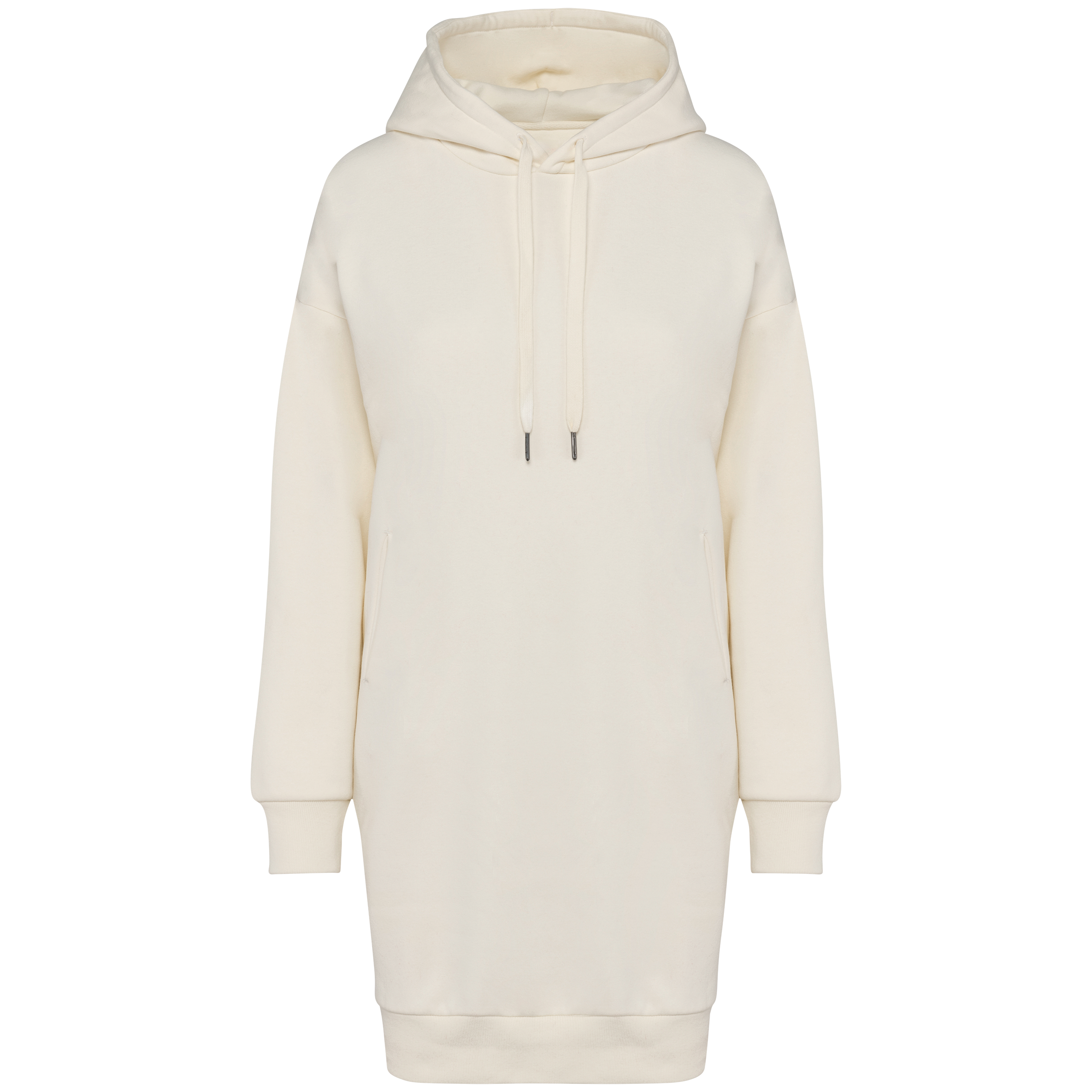 Umweltfreundliches Kapuzensweatshirtkleid für Damen