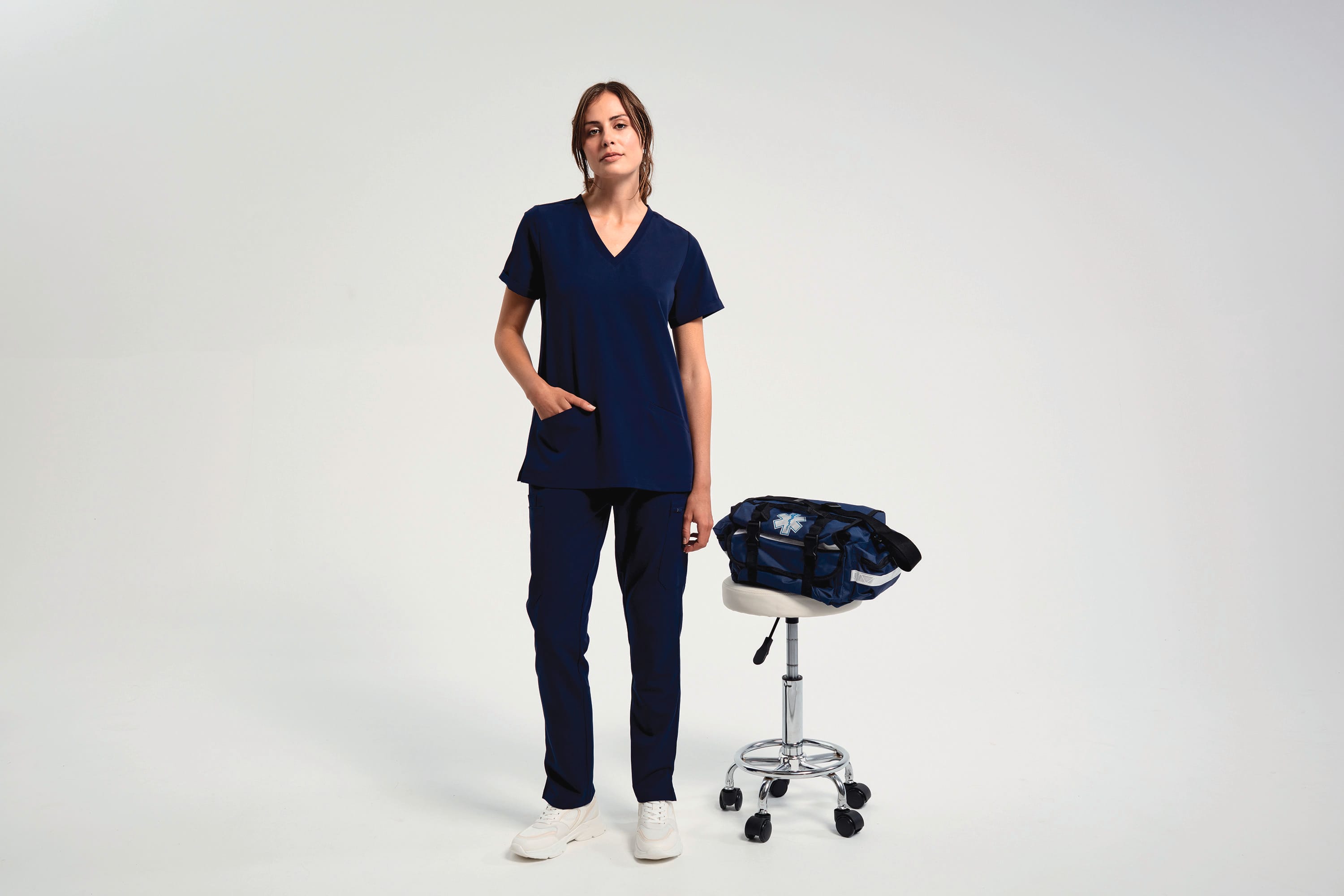 Tunika mit Stretchanteil und kurzen Ärmeln, Damen Tunika mit Stretchanteil und kurzen Ärmeln, Damen