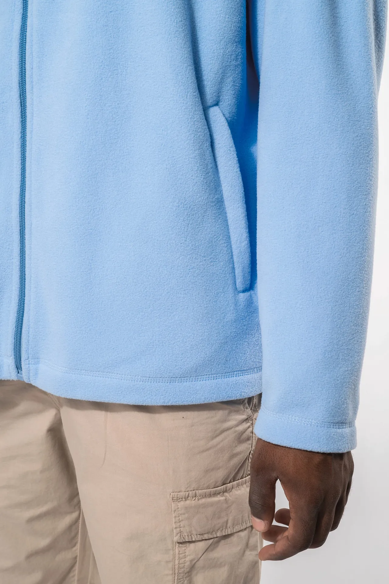 Mikrofleece-Jacke mit Reißverschluss für Herren