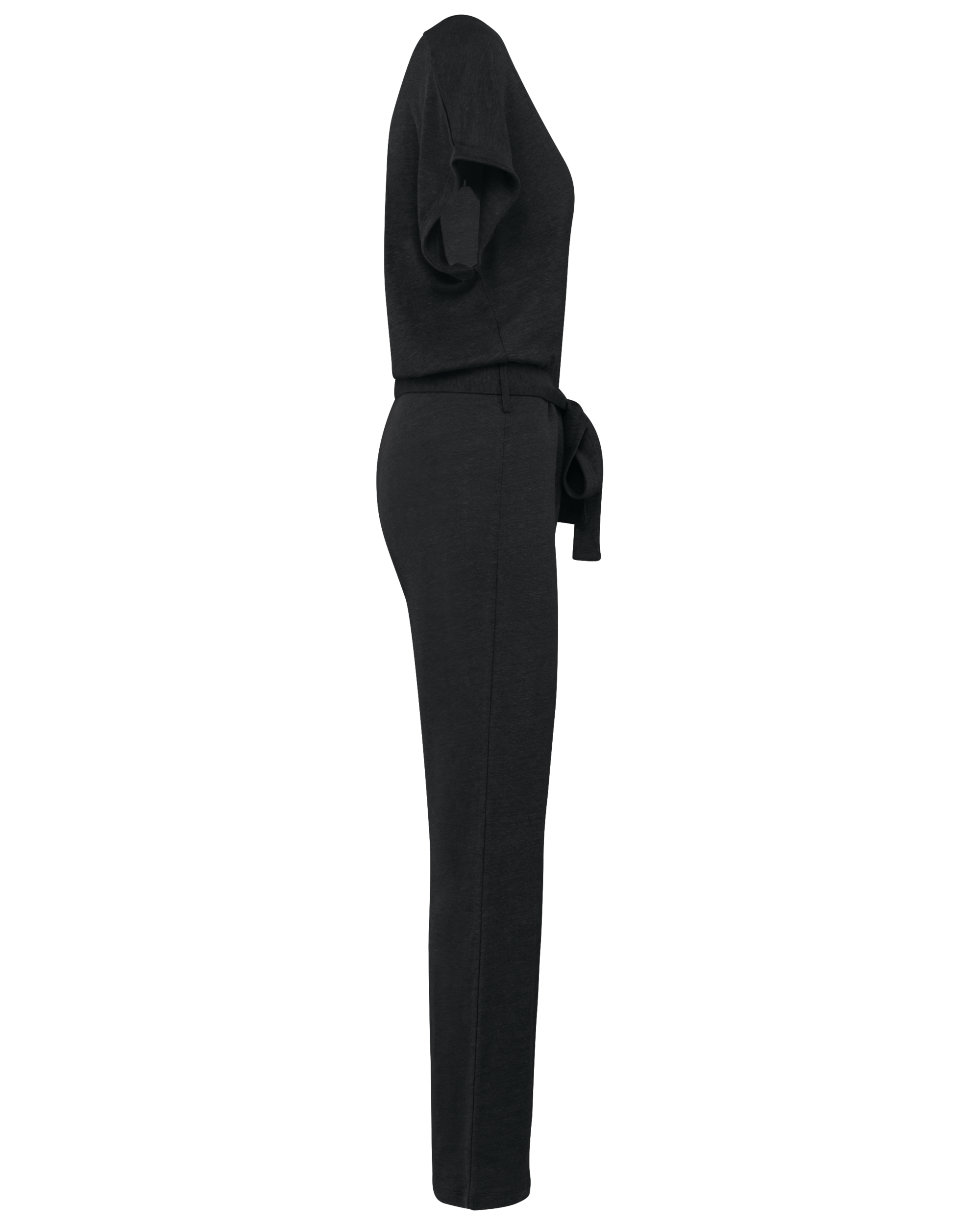 Overall aus Leinenstrickstoff mit kurzen Ärmeln für Damen