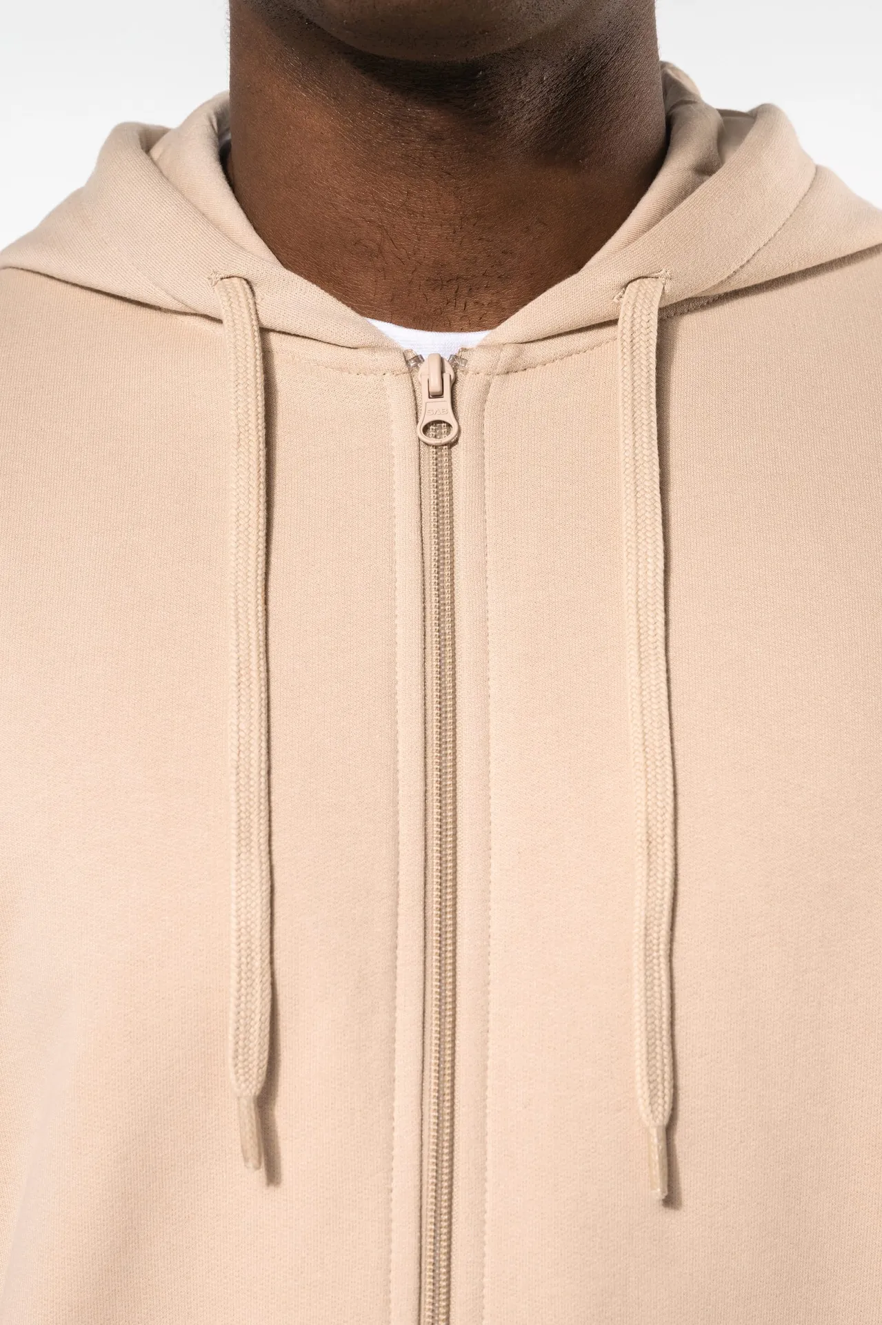 Recyceltes Unisex-Sweatshirt mit Reißverschluss und Kapuze