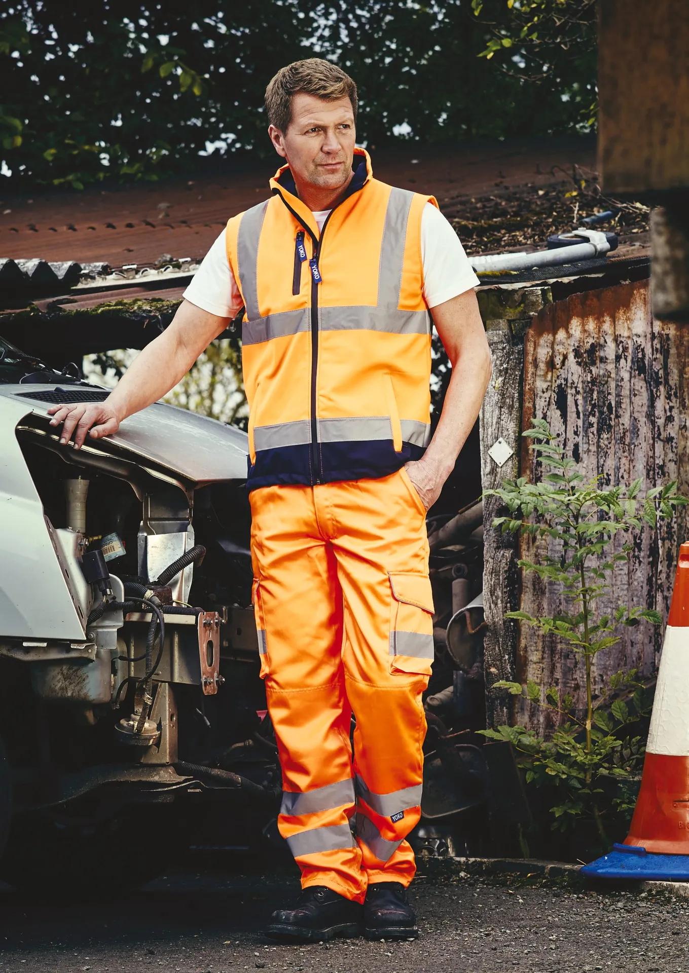 Hi-Vis cargo trousers