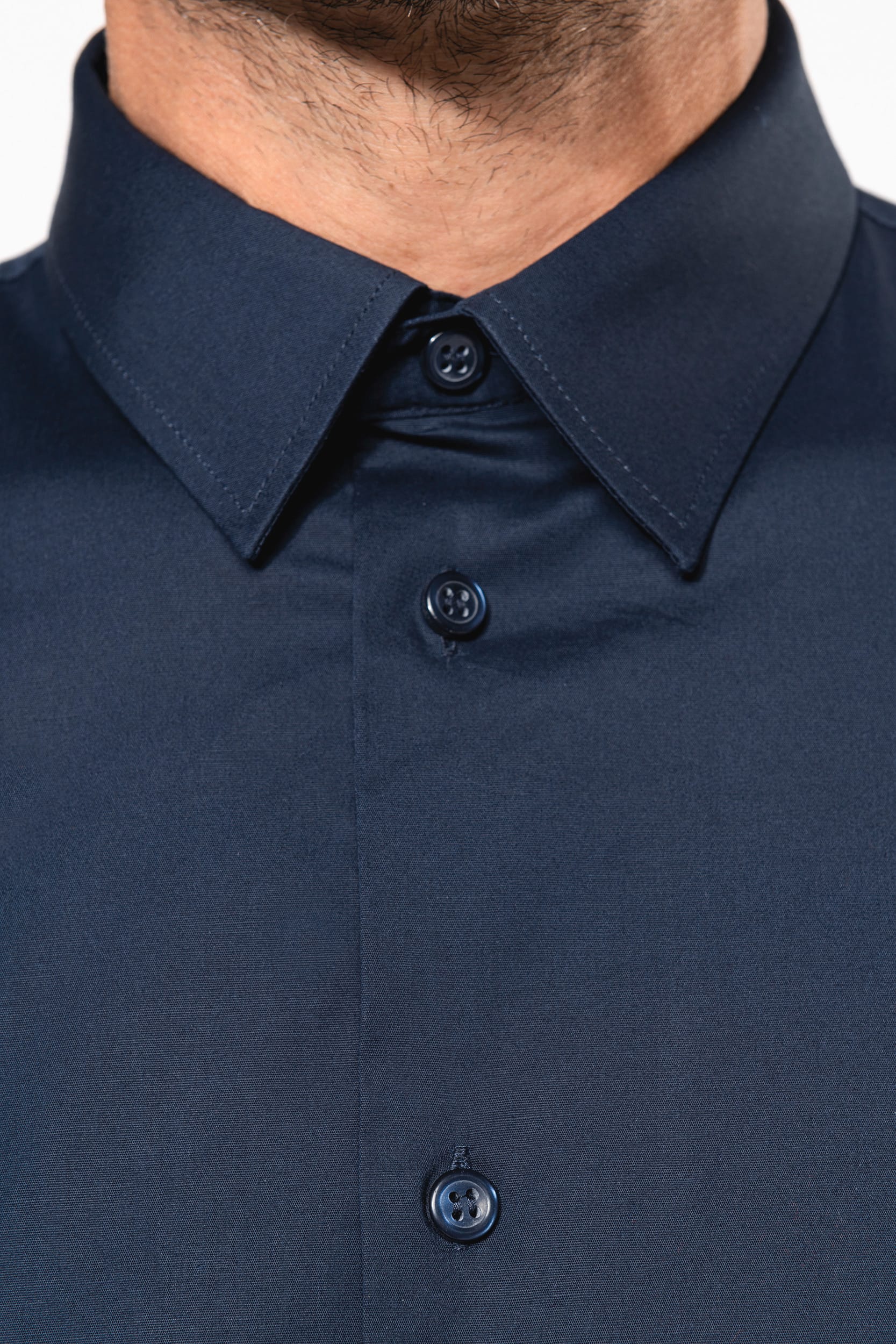 Herren Stretchhemd Kurzarm