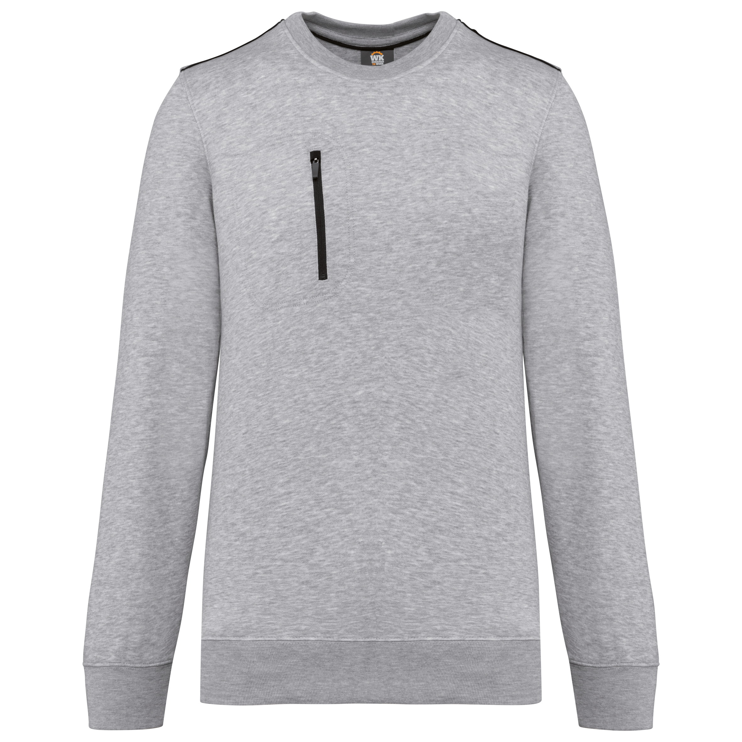 Day To Day Unisex-Sweatshirt mit kontrastfarbener zip Tasche