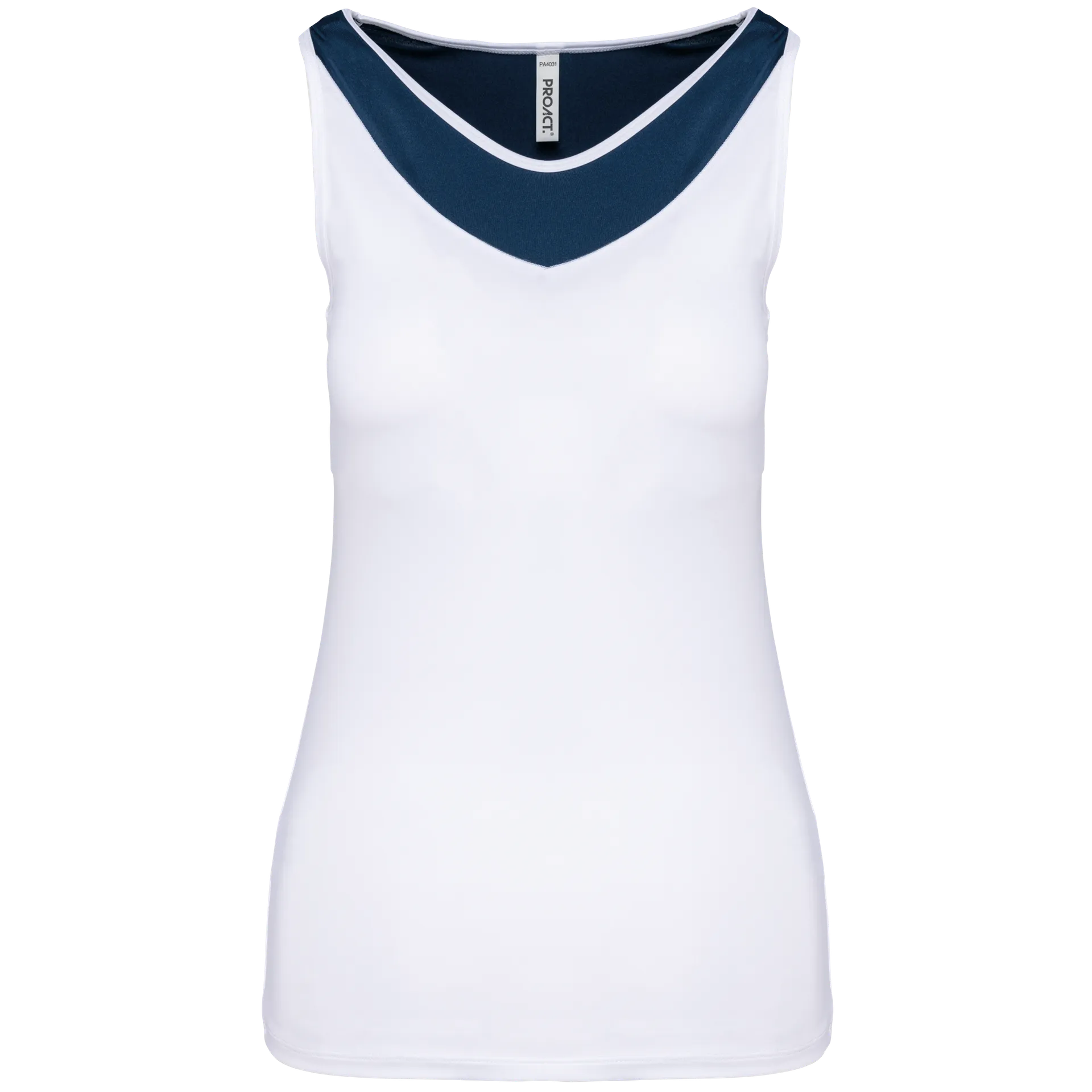 Zweifarbiges Padel-Damentop