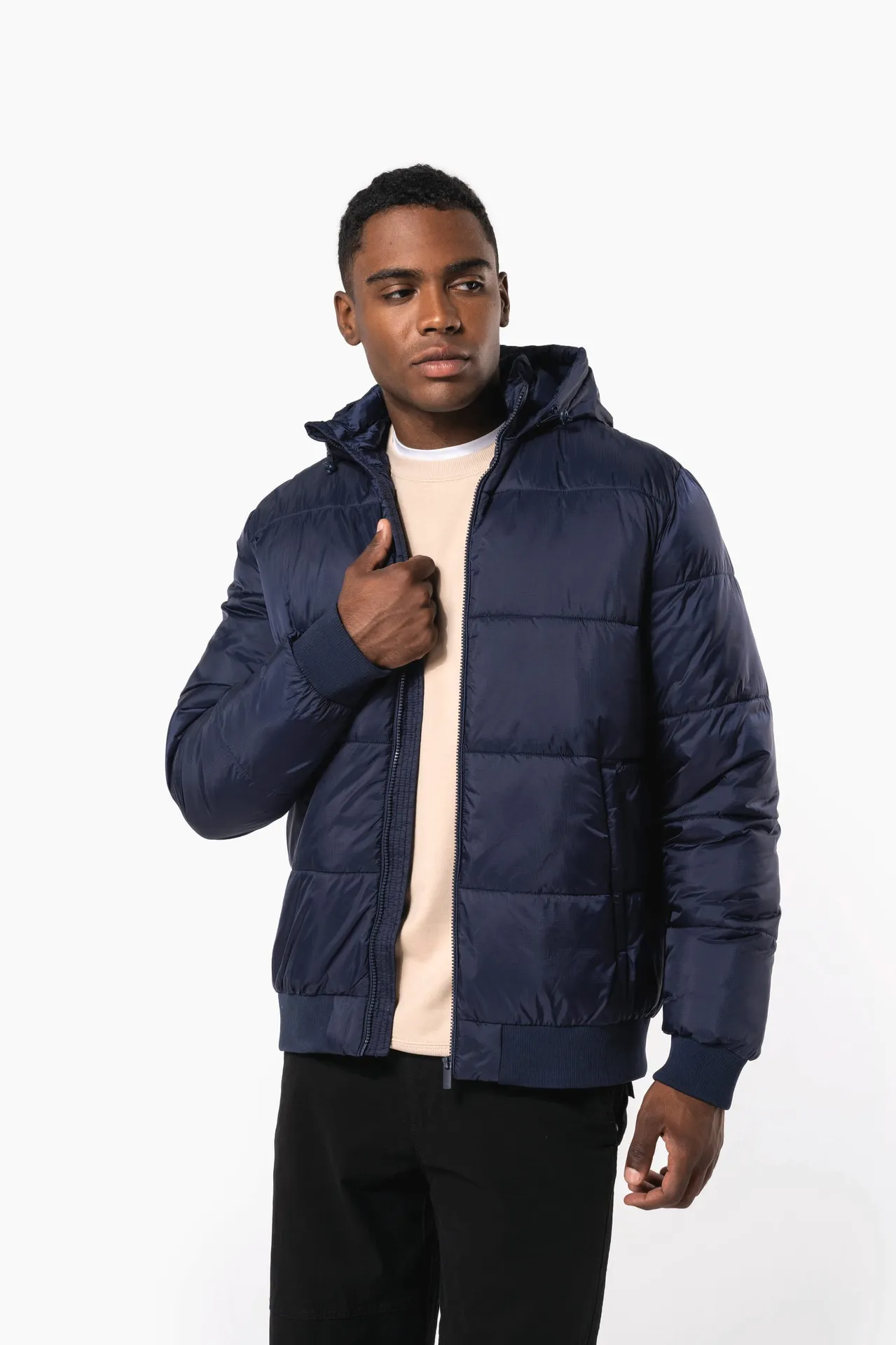 Recycelte Unisex-Ripstop-Jacke mit Kapuze