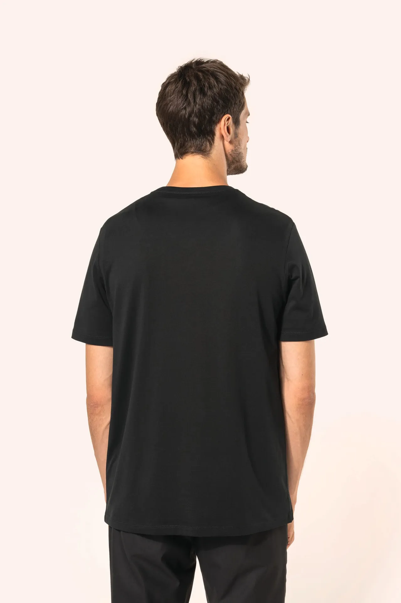 Supima® Herren-T-Shirt mit V-Ausschnitt und kurzen Ärmeln