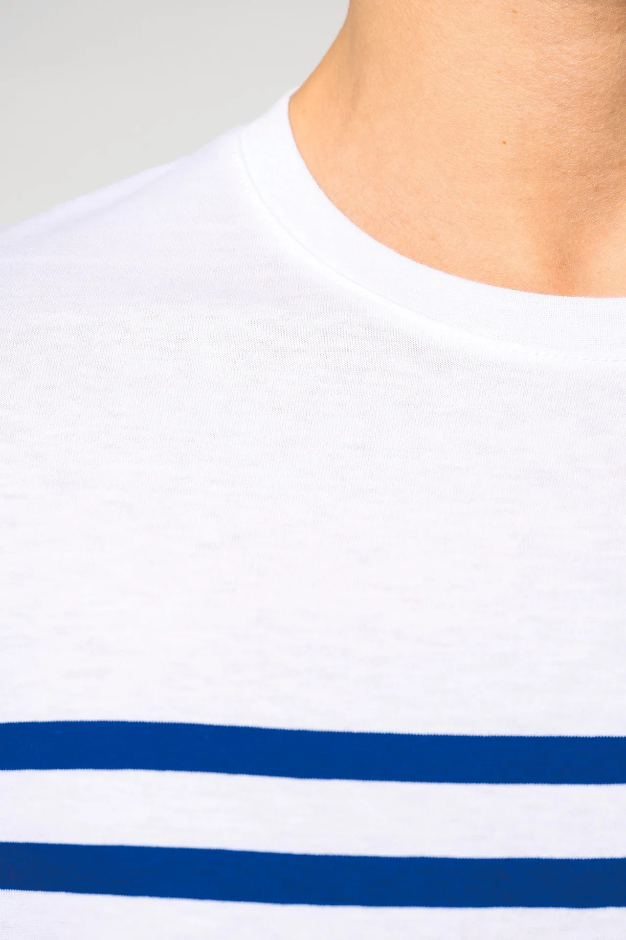 T-Shirt im Marine-Stil mit Rundhalsausschnitt Bio Herren