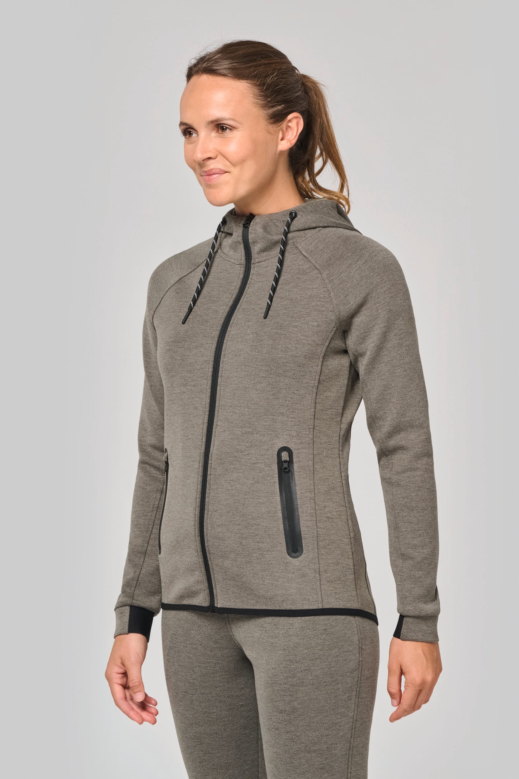 Damen-Funktions- performance Hoodie
