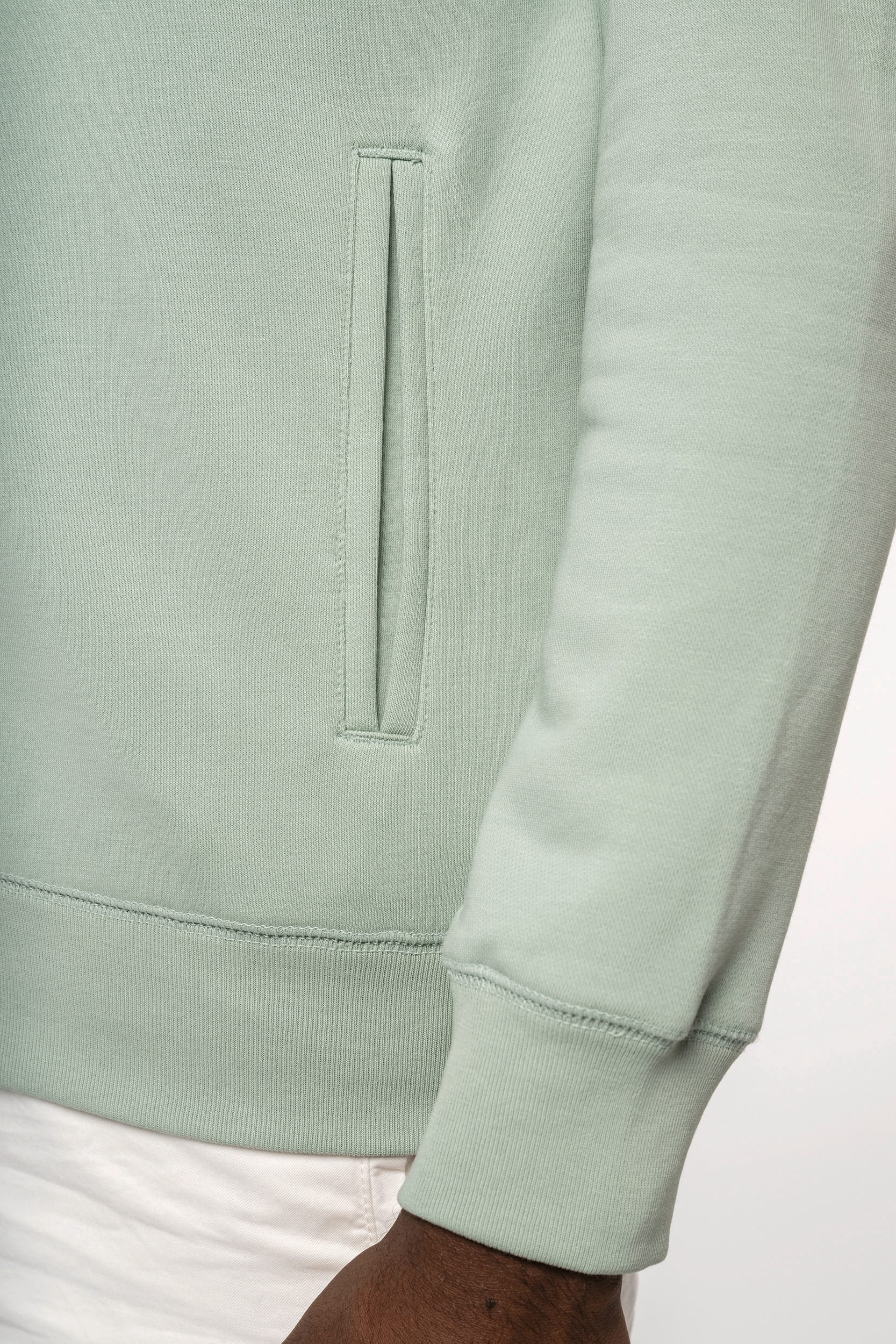 Umweltfreundliches Unisex-Kapuzensweatshirt mit Reißverschluss