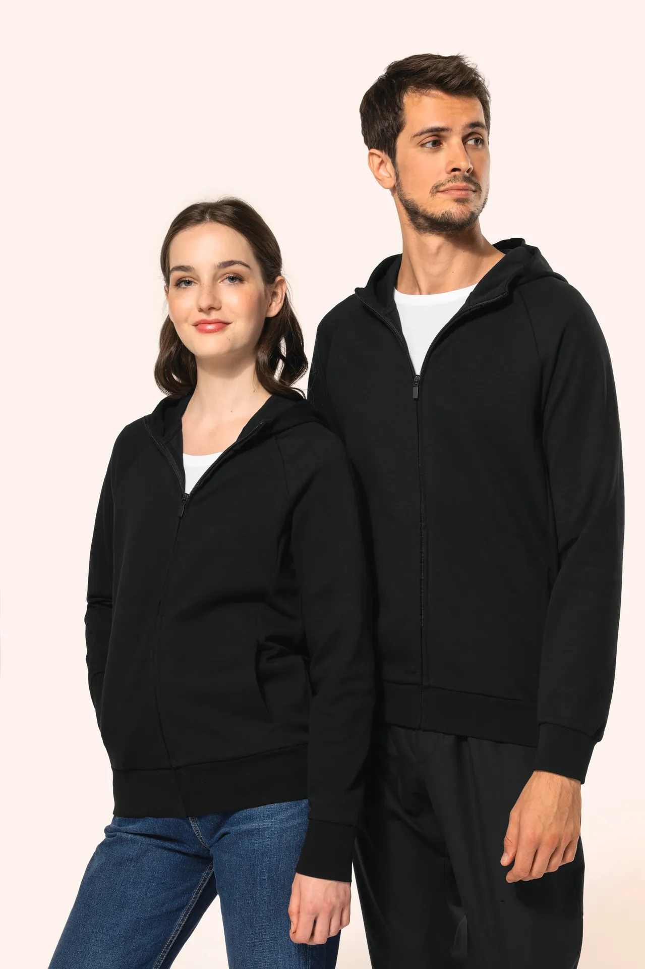 Herren-Reißverschlussjacke mit Kapuze