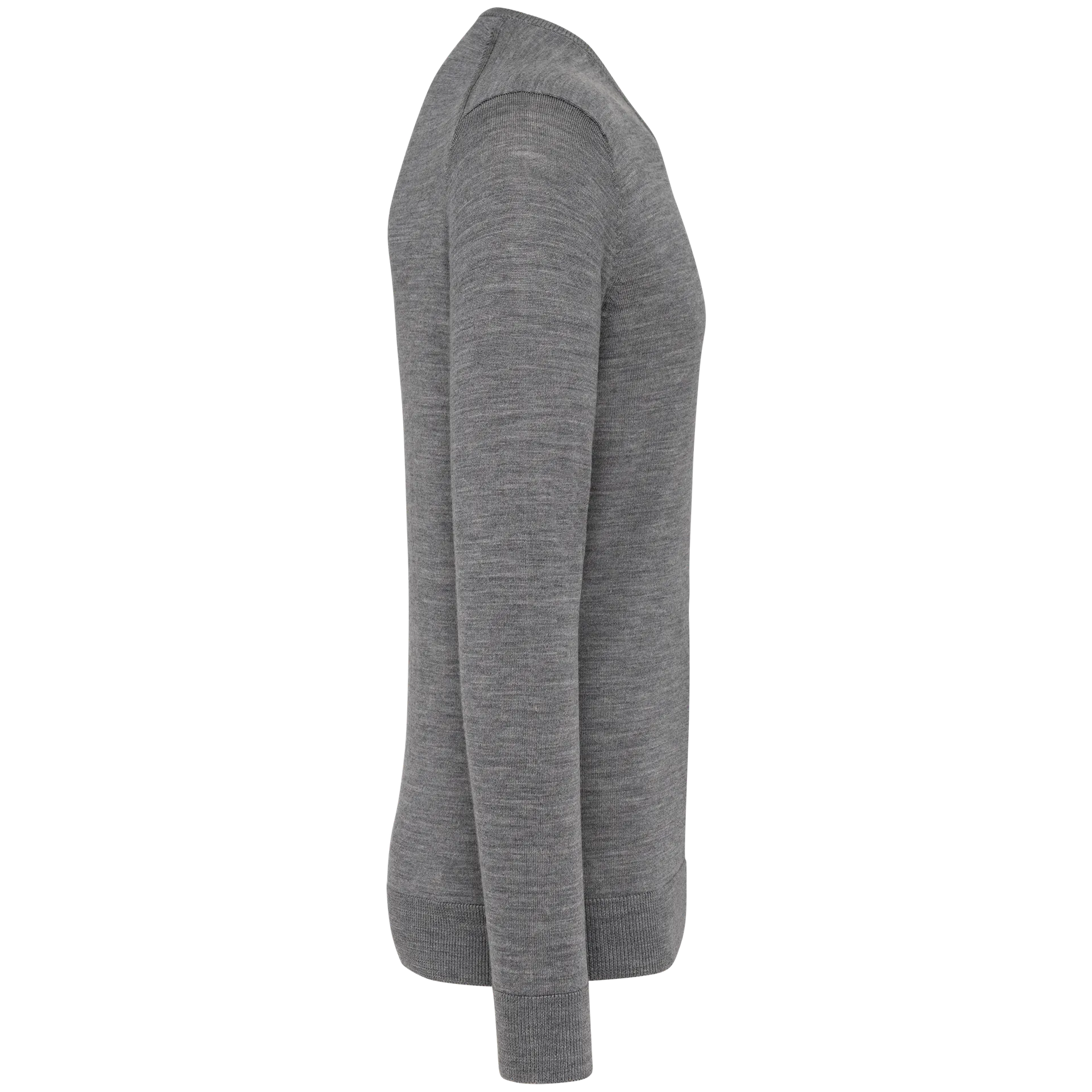 Merino-Herrenpullover mit V-Ausschnitt