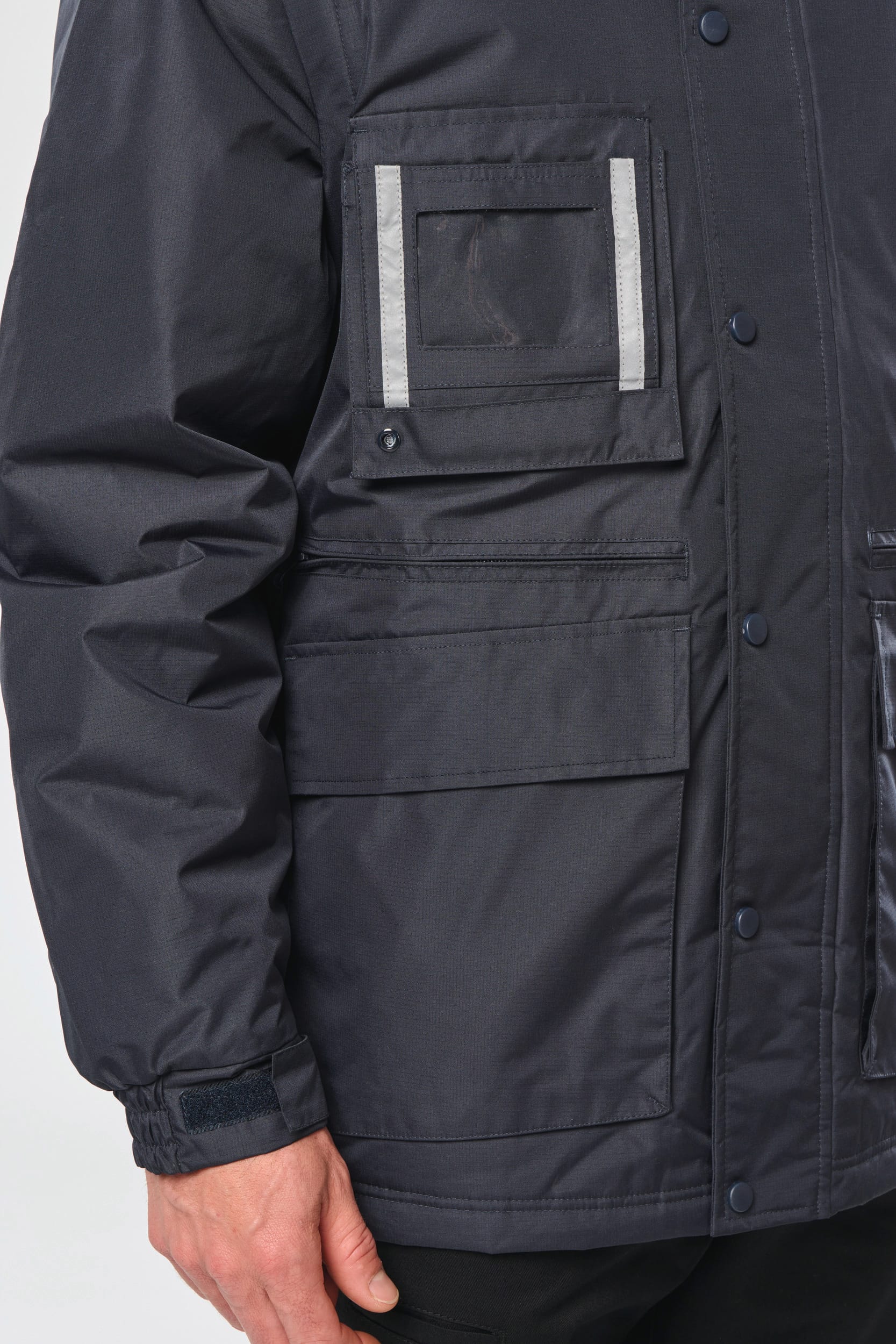 Workwear Parka mit abtrennbaren Ärmeln